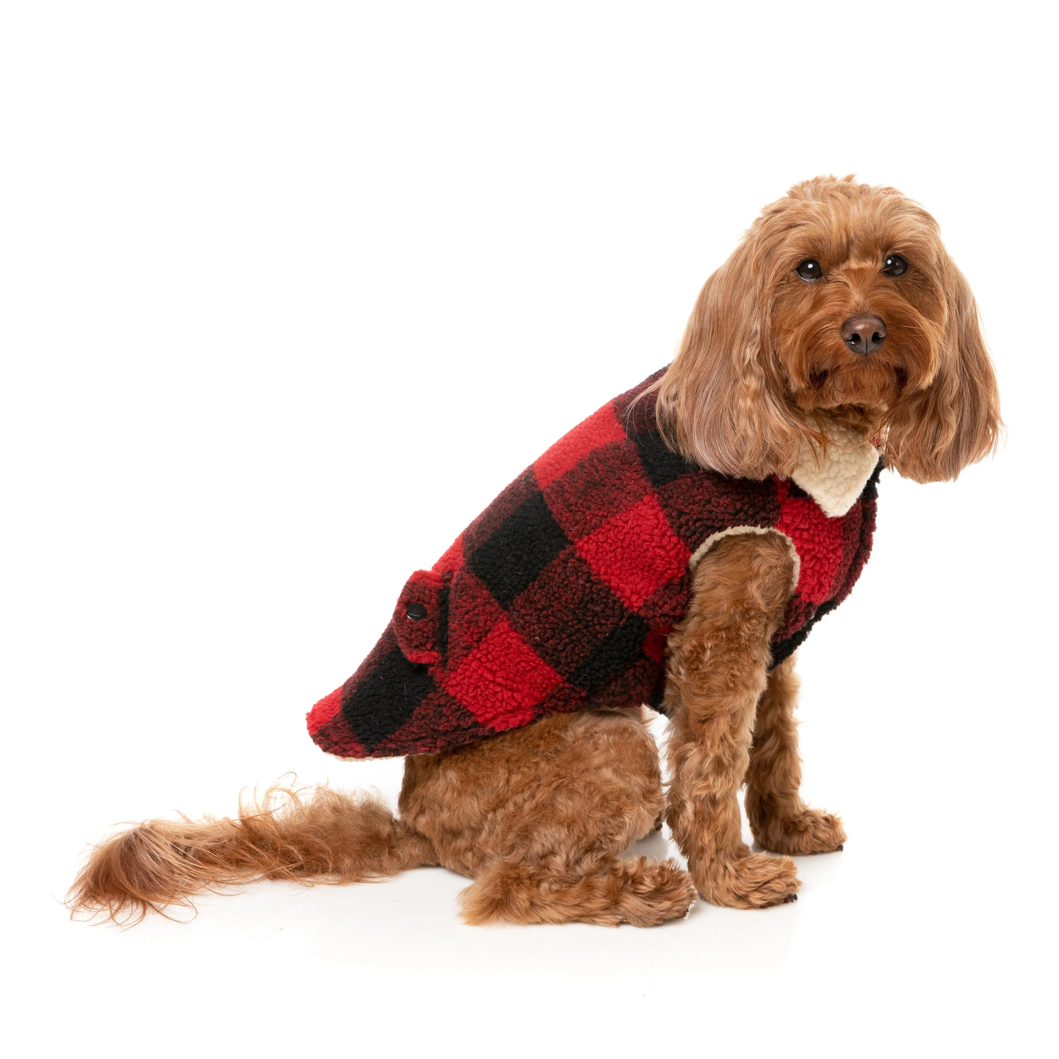 FuzzYard Dog Apparel Jacket Lumberjack Red Size 6 ^+^ - Image 2