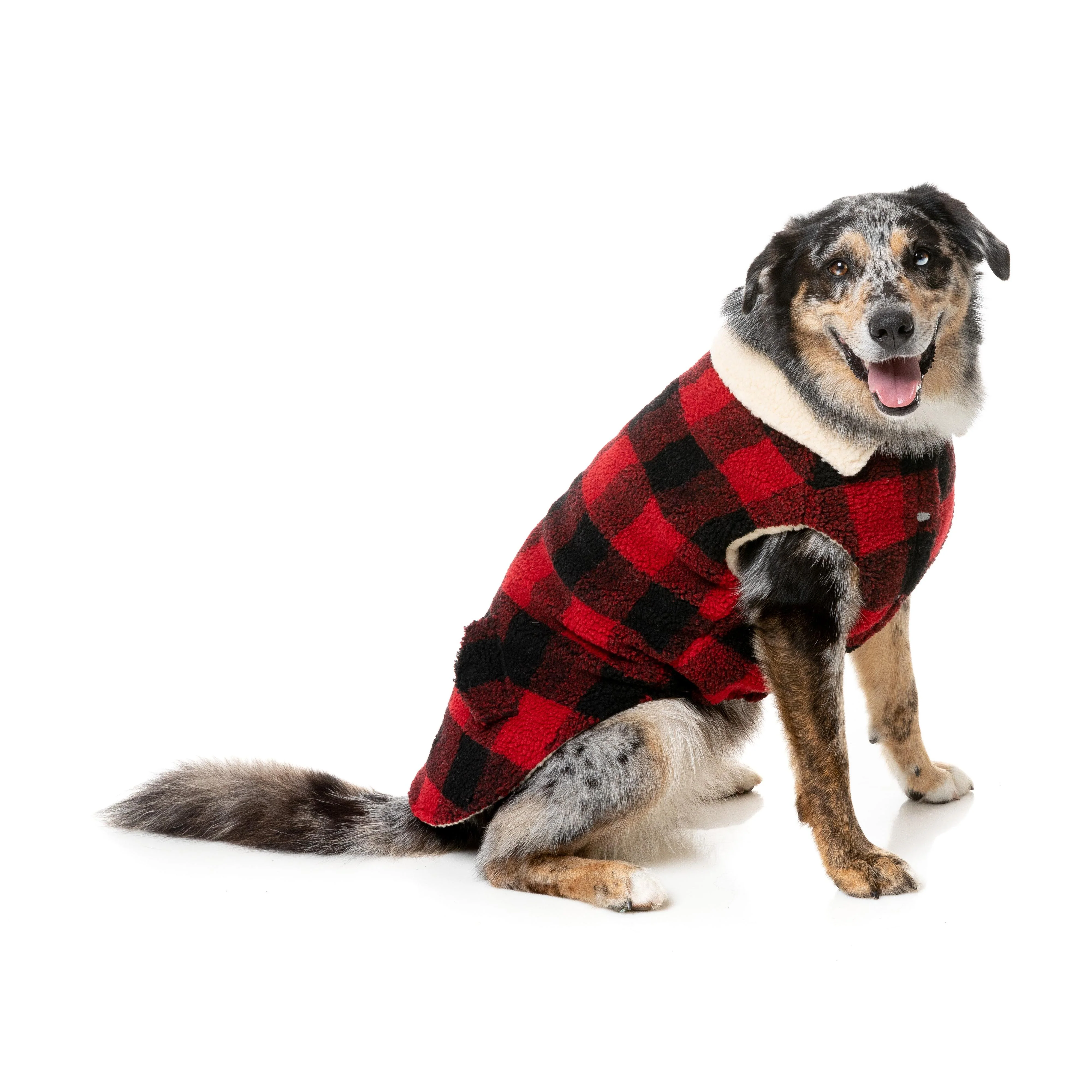 FuzzYard Dog Apparel Jacket Lumberjack Red Size 6 ^+^ - Image 4