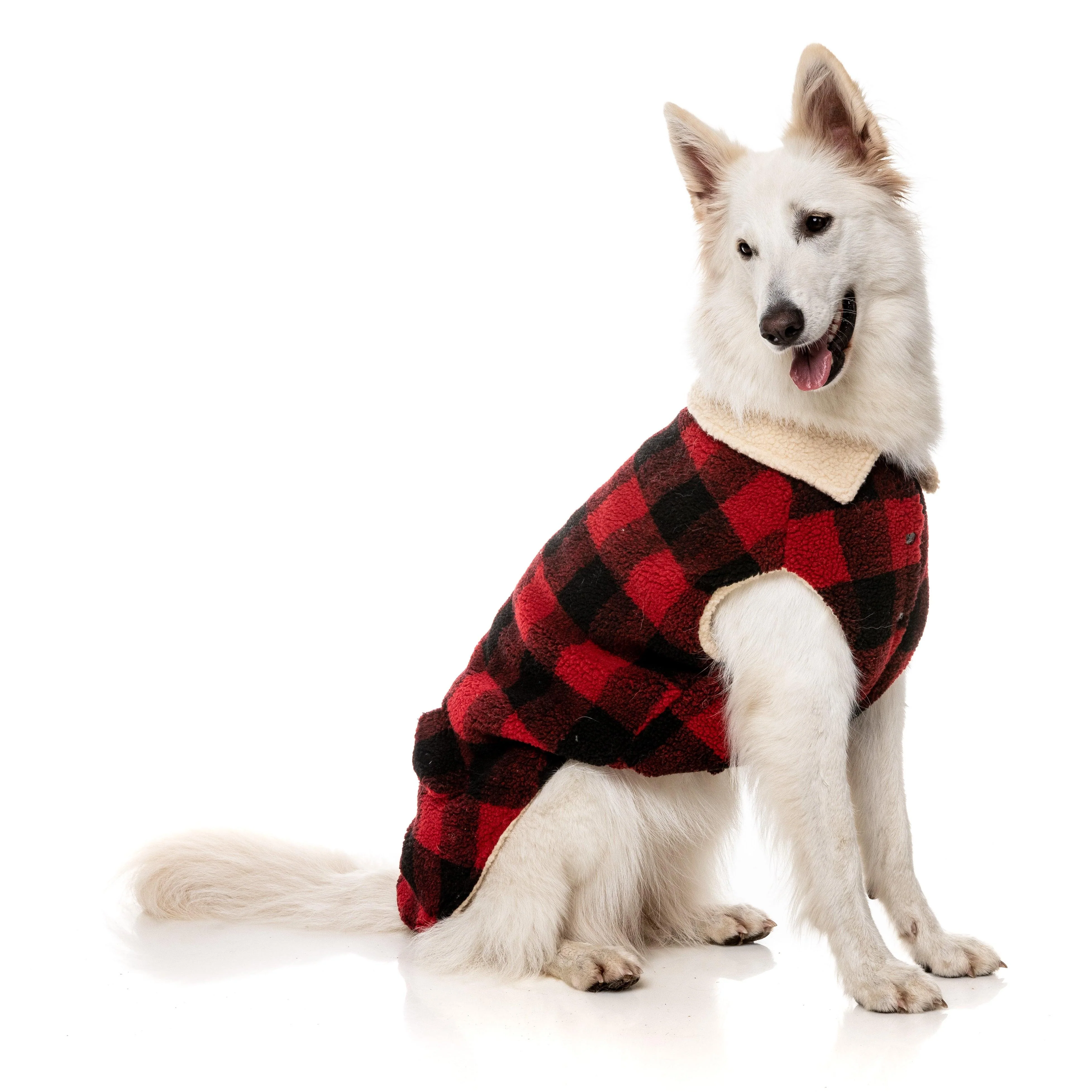FuzzYard Dog Apparel Jacket Lumberjack Red Size 7 ^+^ - Image 3