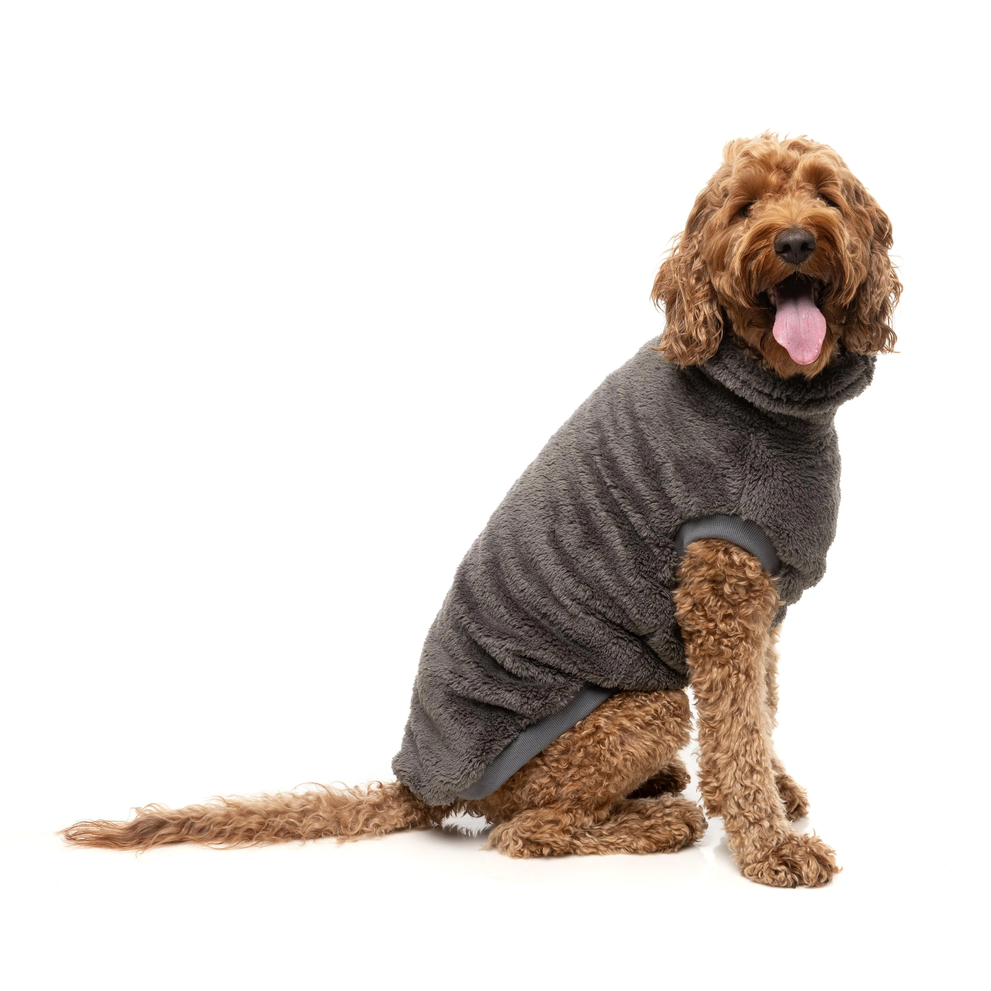 FuzzYard Dog Apparel Turtle Teddy 26 Sweater Gunmetal Grey Size 7 - Image 6