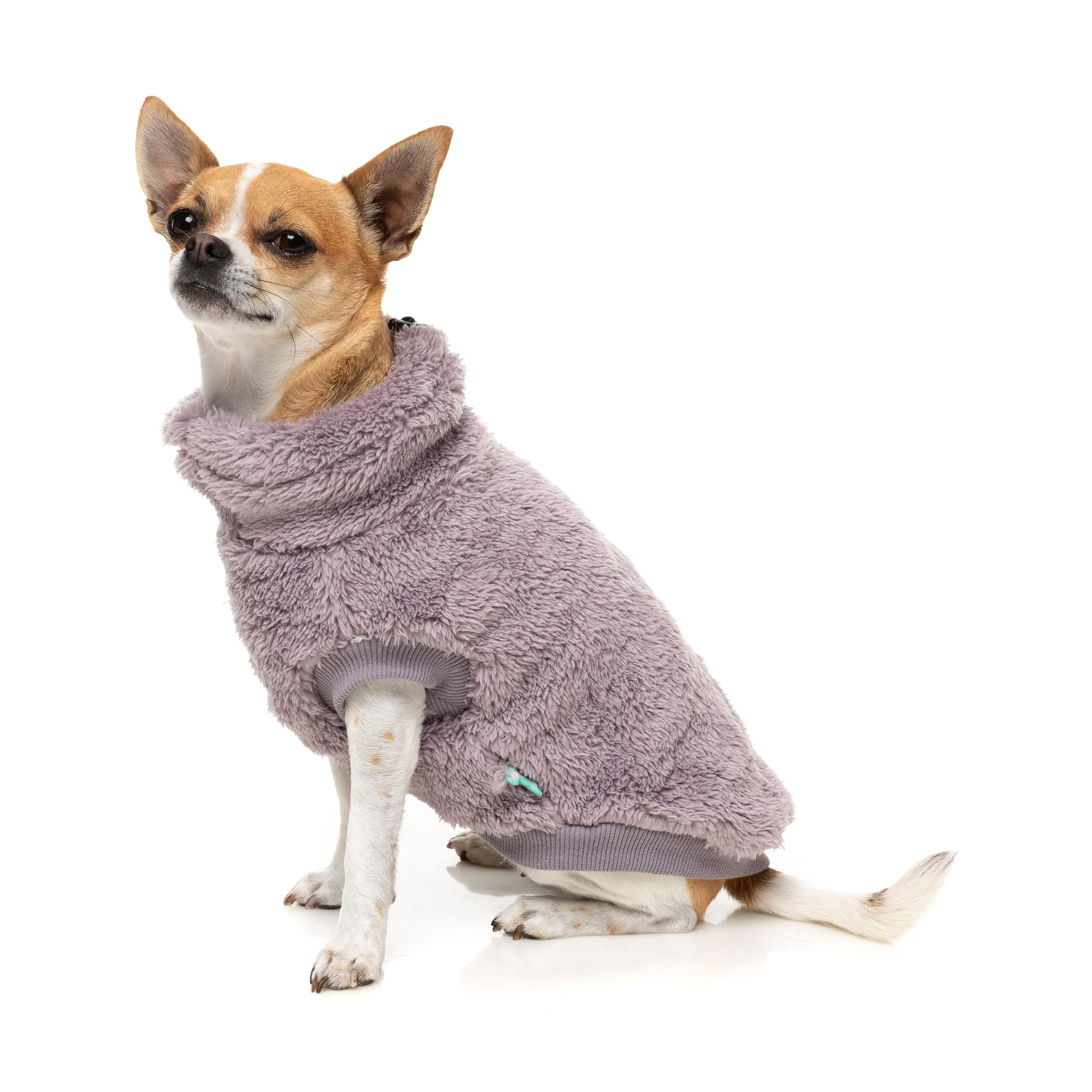FuzzYard Dog Apparel Turtle Teddy 25 Sweater Lavender Size 3 ^+^ - Image 2