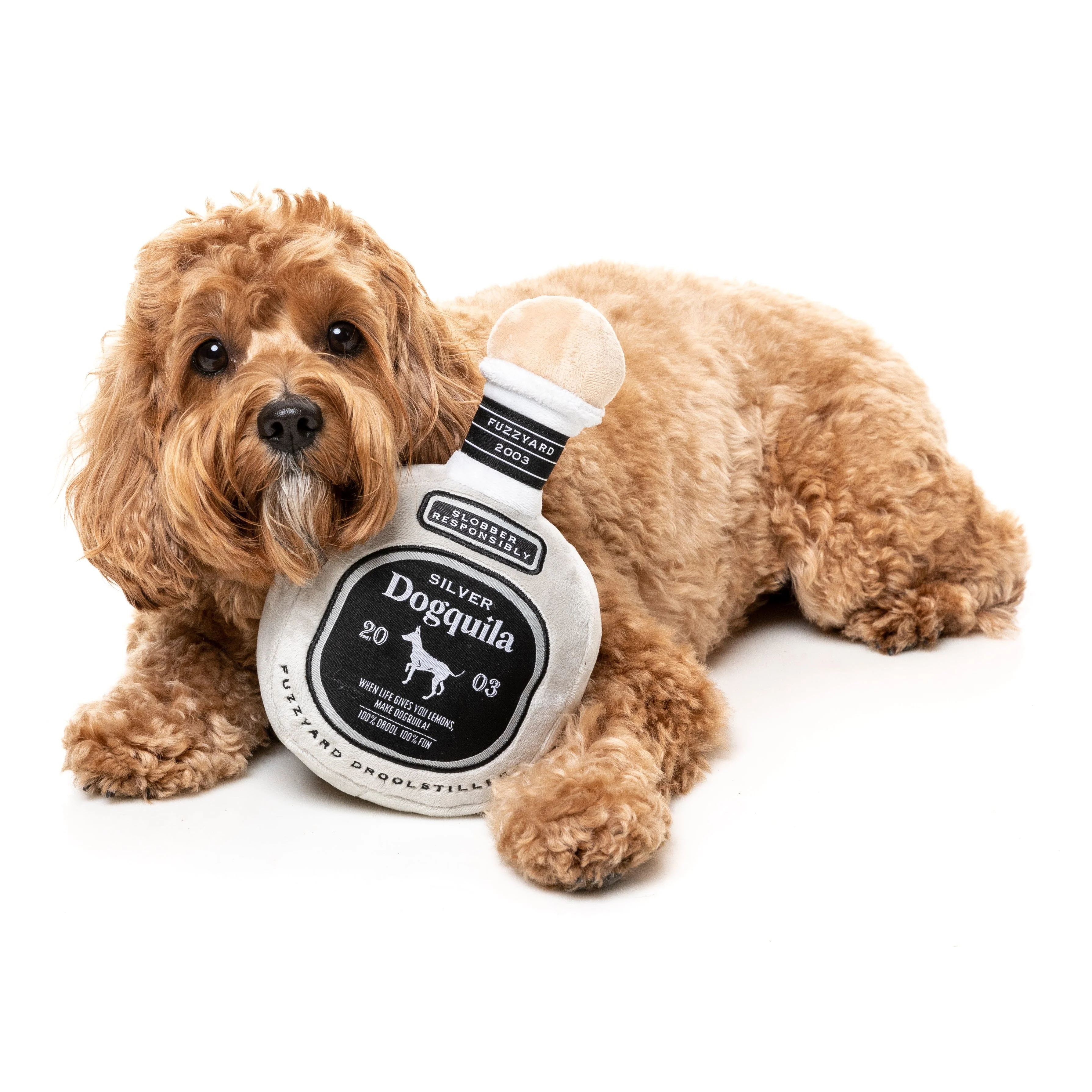 Fuzzyard Dog Toy Silver Dogquila - Image 2