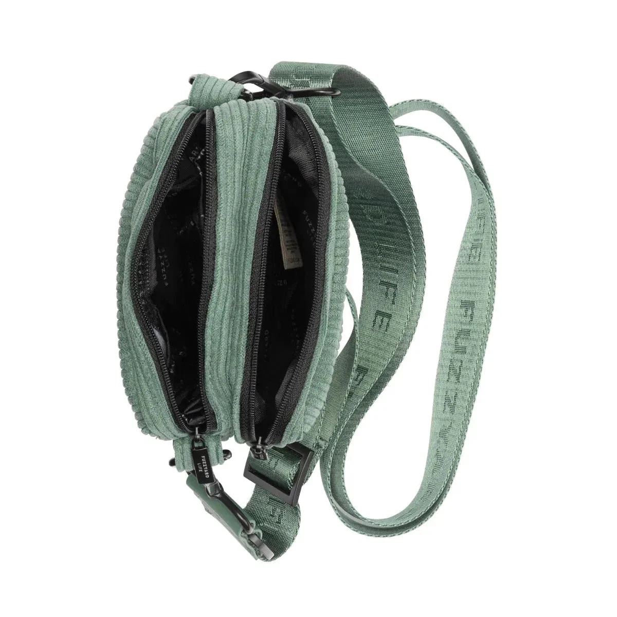 FuzzYard Life Corduroy Cross Body Bag Myrtle Green - Image 3