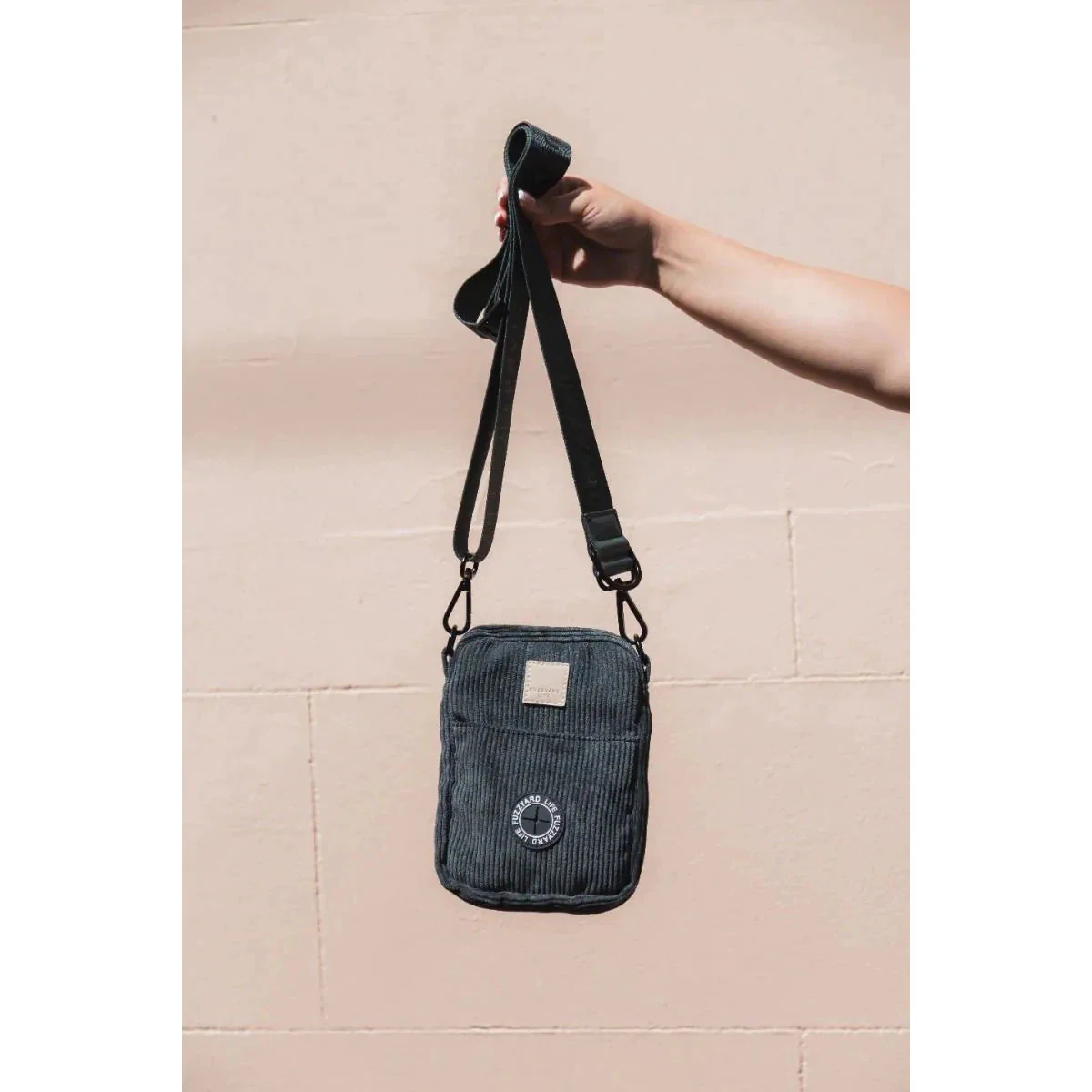 FuzzYard Life Corduroy Cross Body Bag Slate Grey - Image 5
