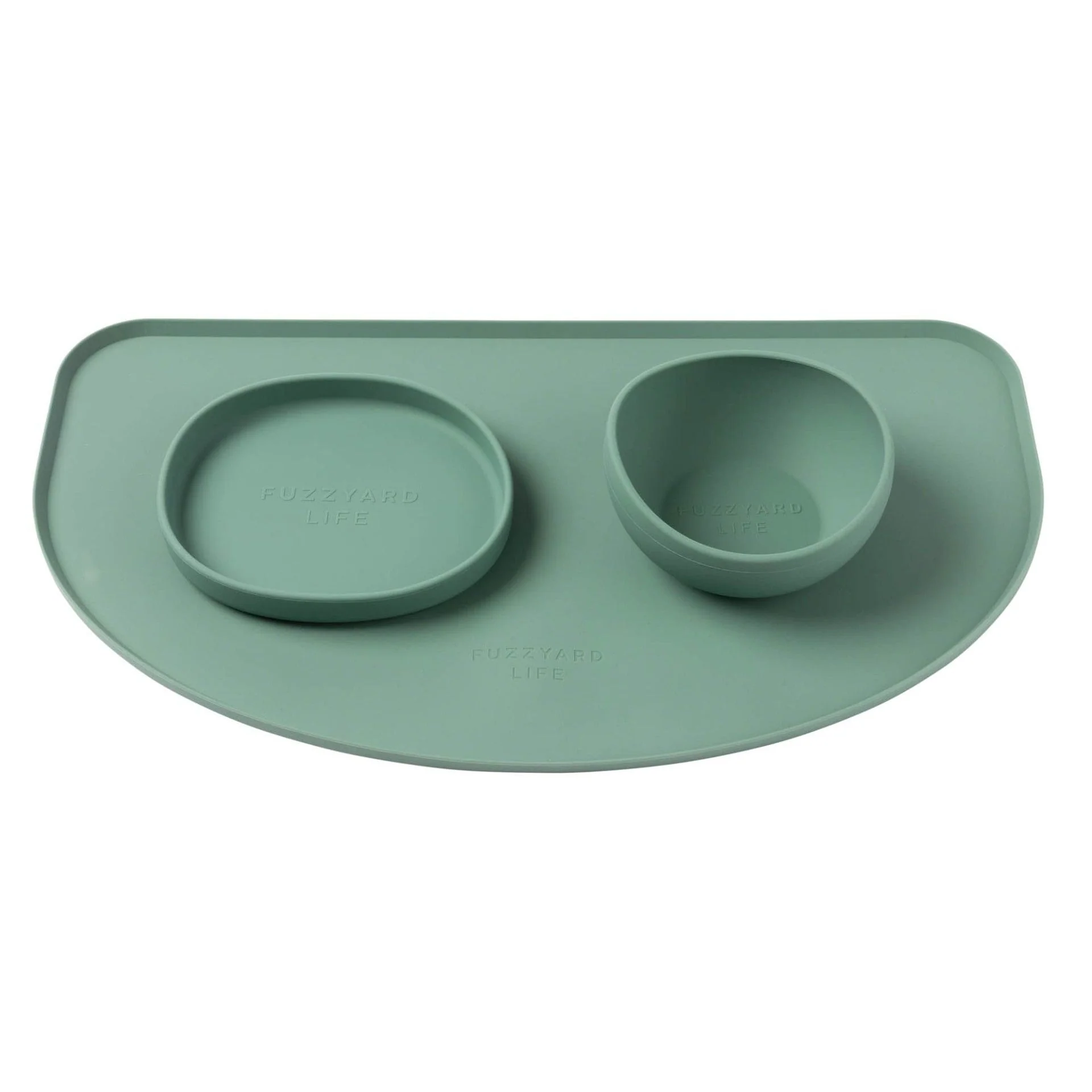 FuzzYard Life Silicone Feeding Mat Myrtle Green - Image 3