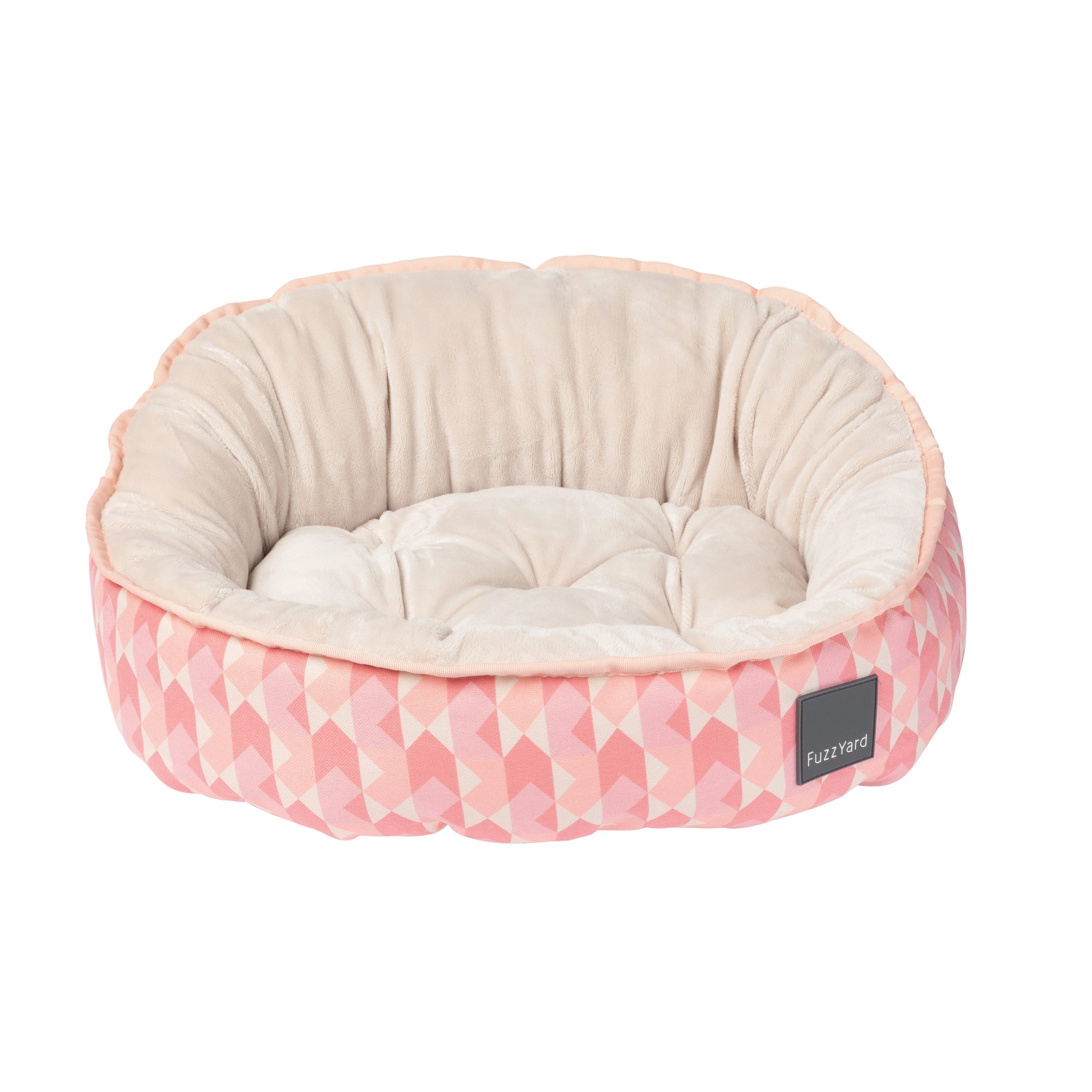 Fuzzyard Reversible Dog Bed Pink Lemonade Small - Image 3