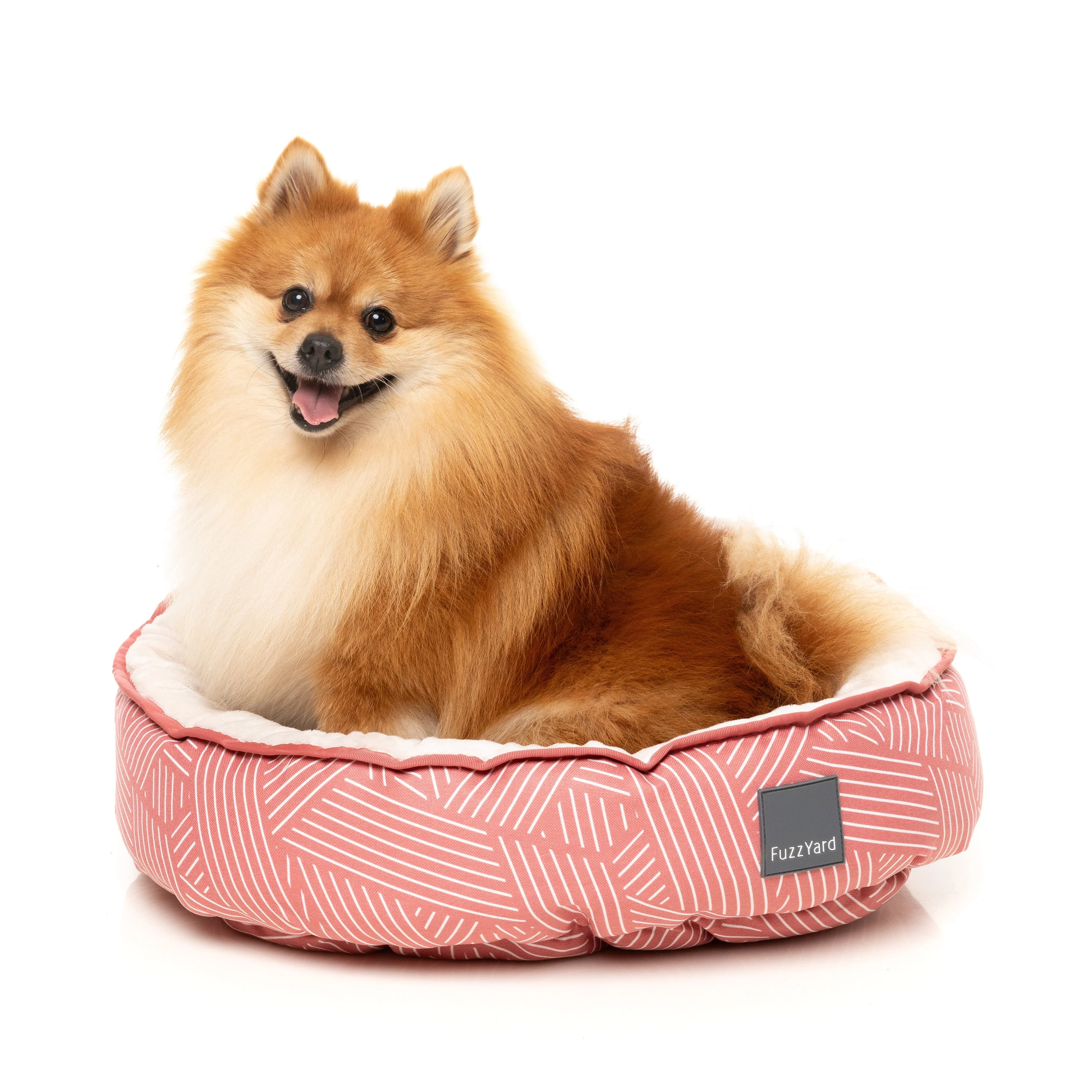 Fuzzyard Reversible Dog Bed Thornbury Brick Red Small - Image 2