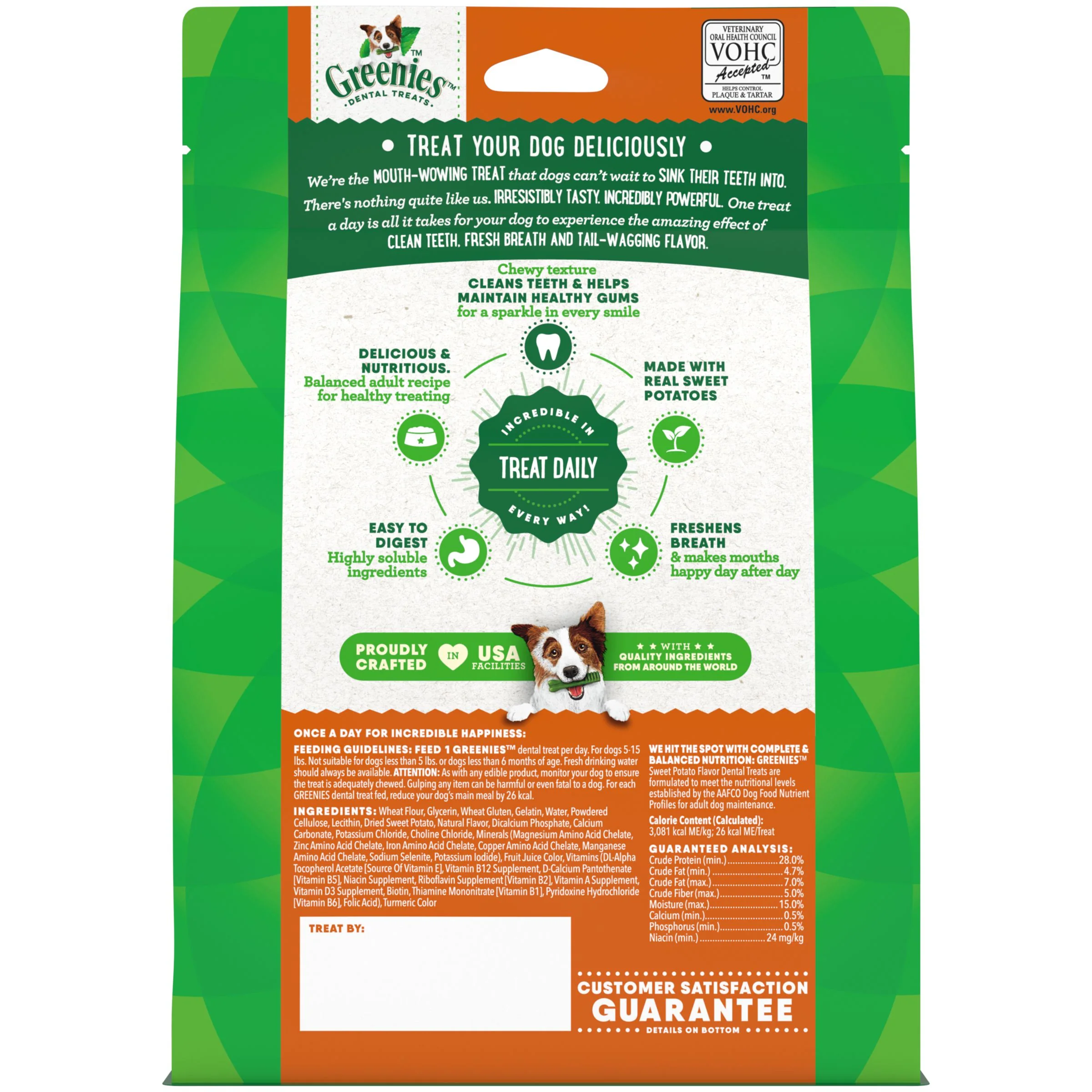 Greenies Dog Sweet Potato Dental Treats for Teenie Dogs 340g - Image 4
