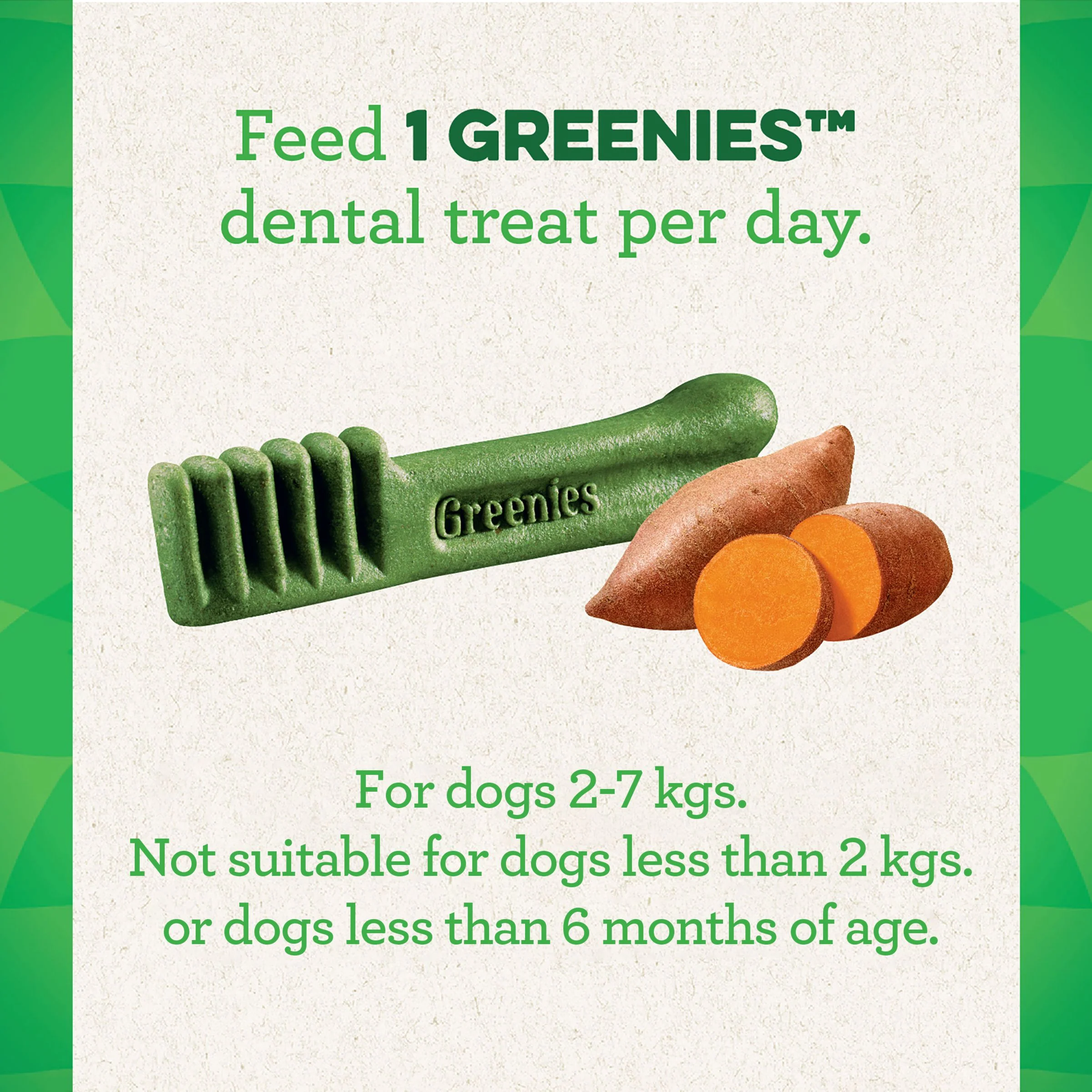 Greenies Dog Sweet Potato Dental Treats for Teenie Dogs 340g - Image 5