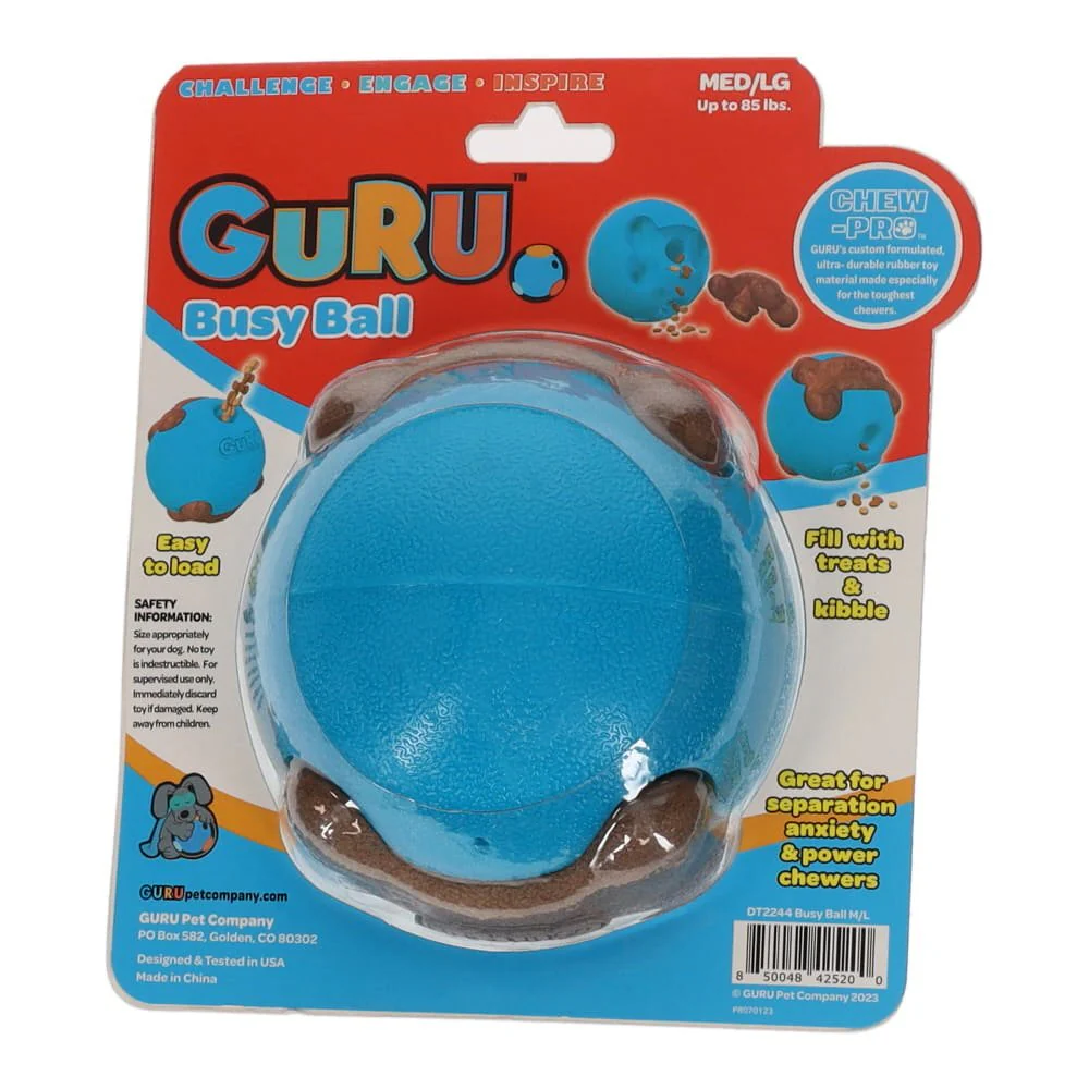 GURU Busy Ball Dog Enrichment Toy Medium/Large - Image 5