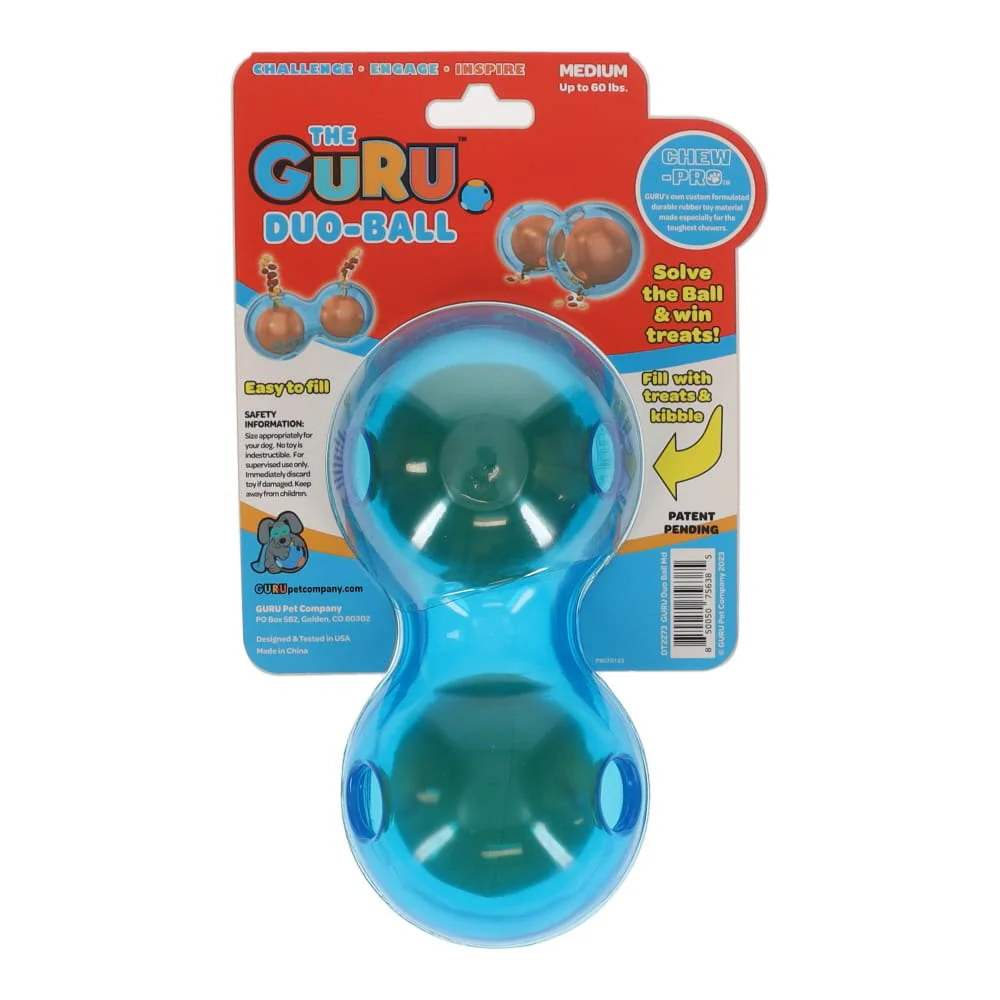 GURU Duo Ball Dog Enrichment Toy Medium - Image 4