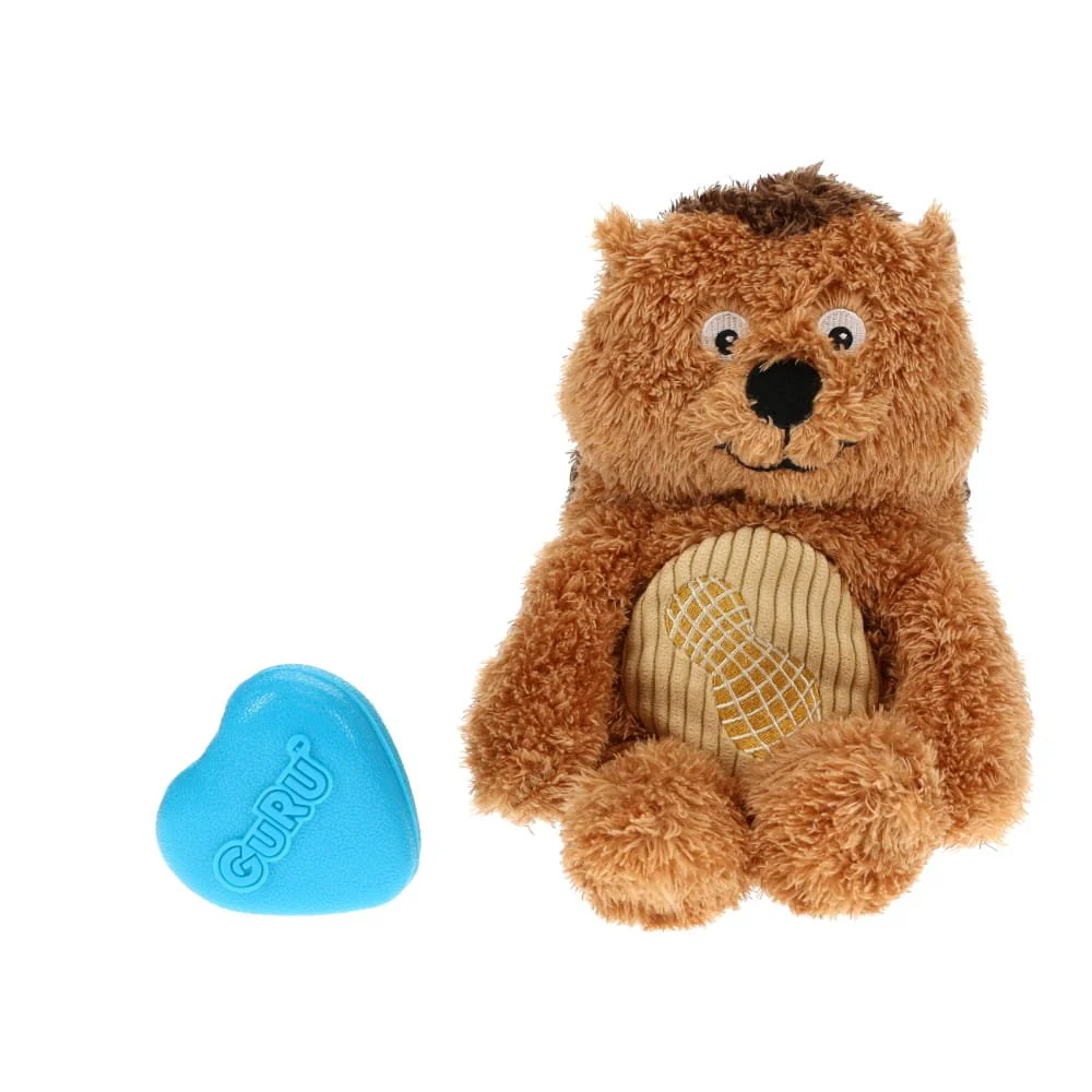 GURU Soft Scents Hedgehog Plush Peanut Scented Dog Toy Medium - Image 2
