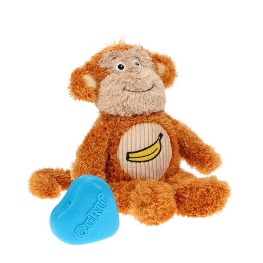 GURU Soft Scents Monkey Plush Banana Scented Dog Toy Medium - Image 3
