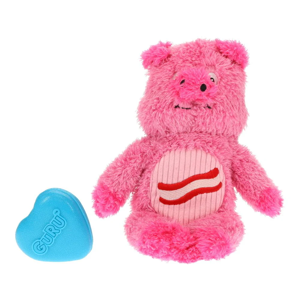 GURU Soft Scents Pig Plush Bacon Scented Dog Toy Medium - Image 2