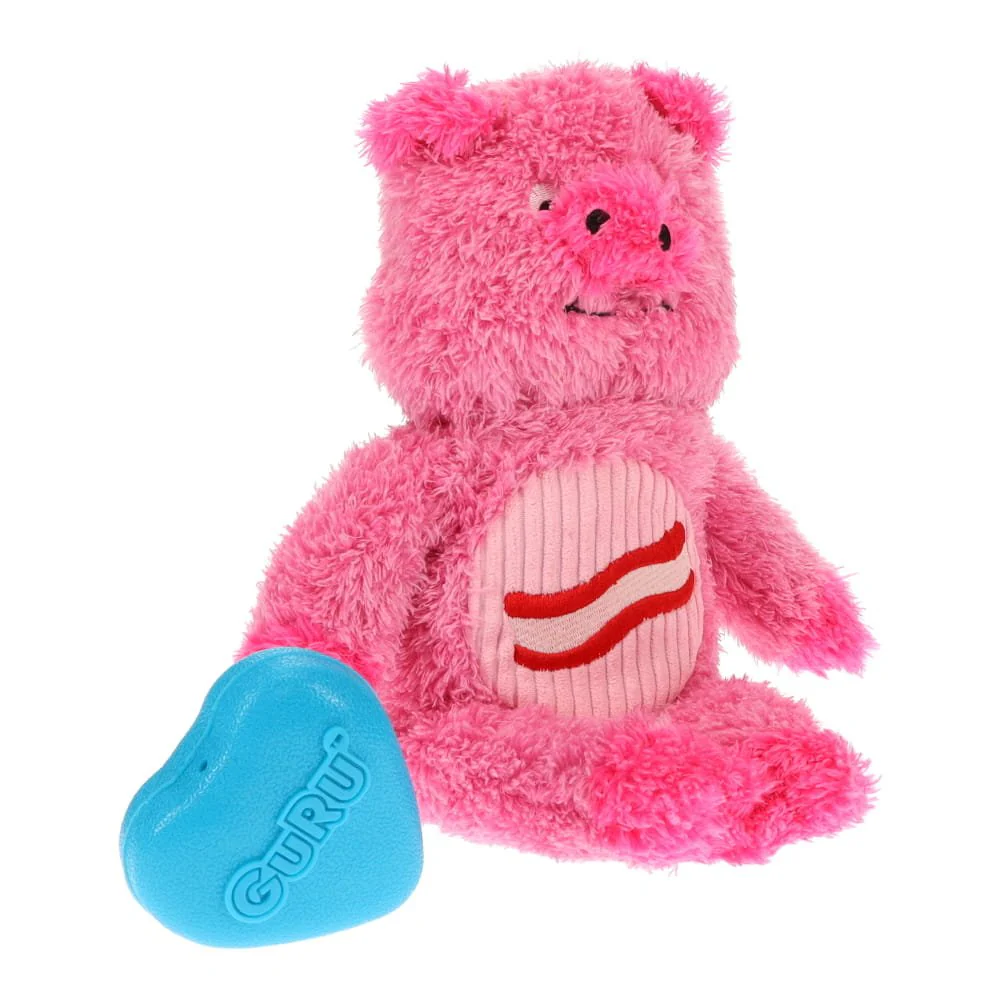GURU Soft Scents Pig Plush Bacon Scented Dog Toy Medium - Image 3