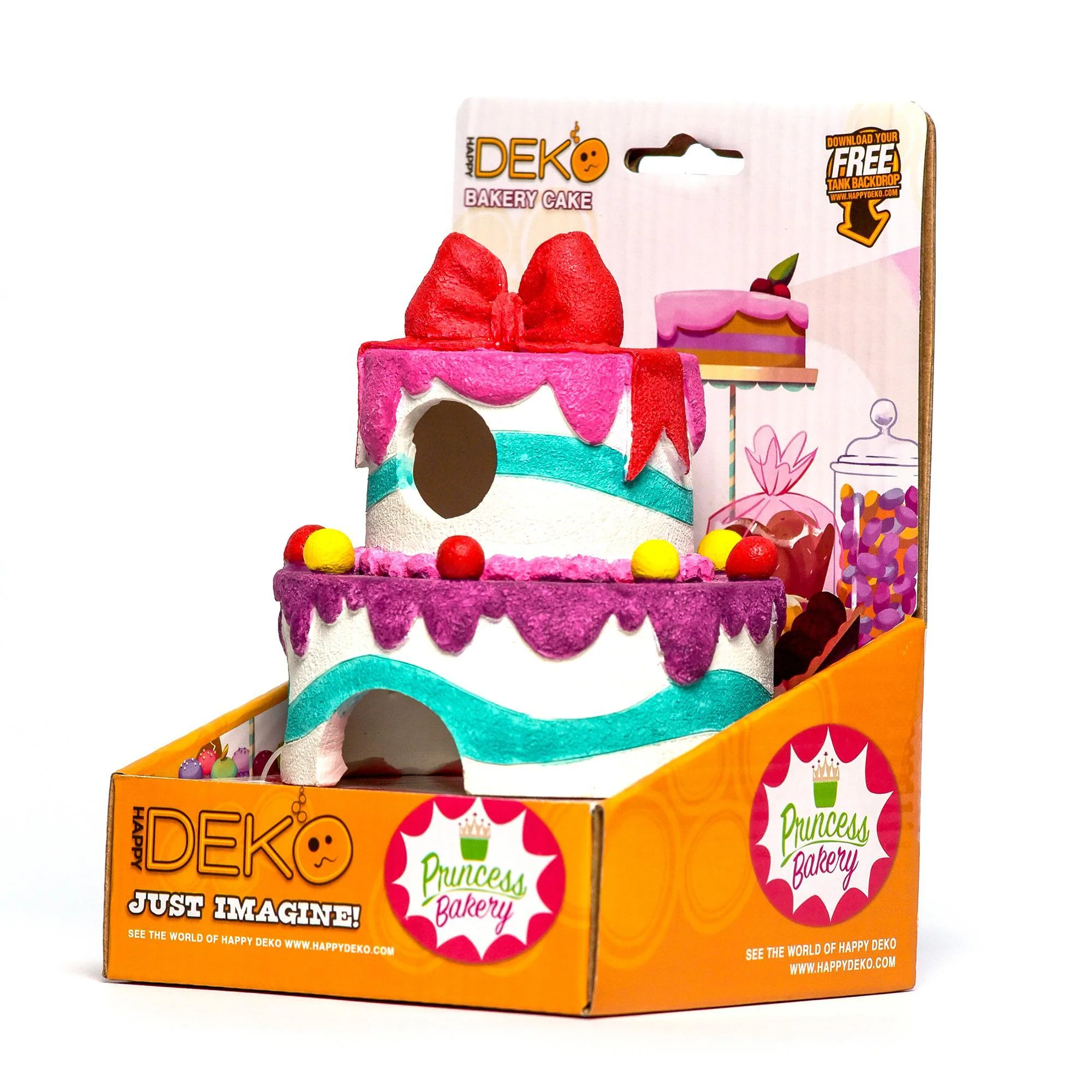 Happy Deko Princess Bakery Cake Fish Tank Ornament - Image 2