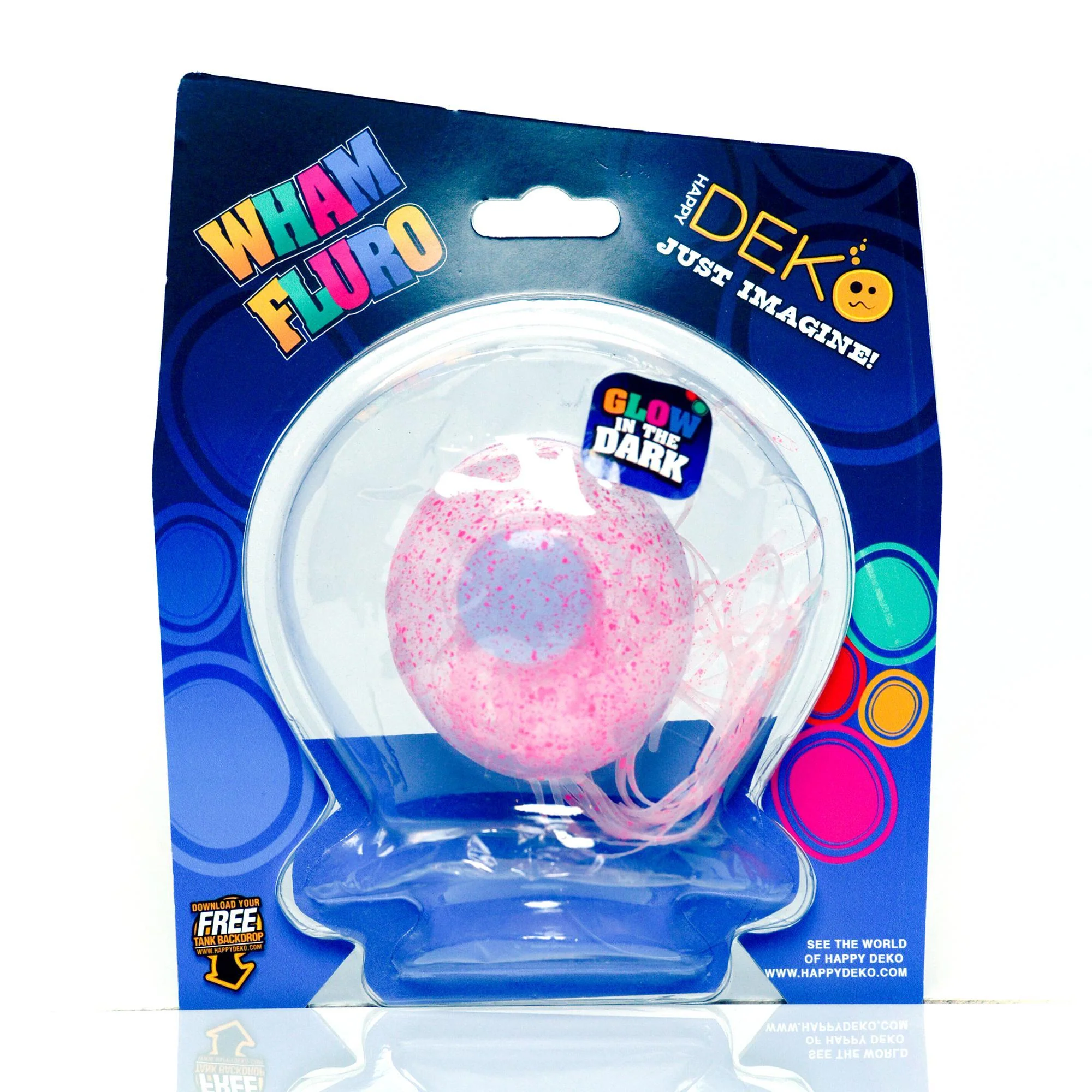 Happy Deko Wham Fluro Spotted Jellyfish Fish Tank Ornament - Image 3