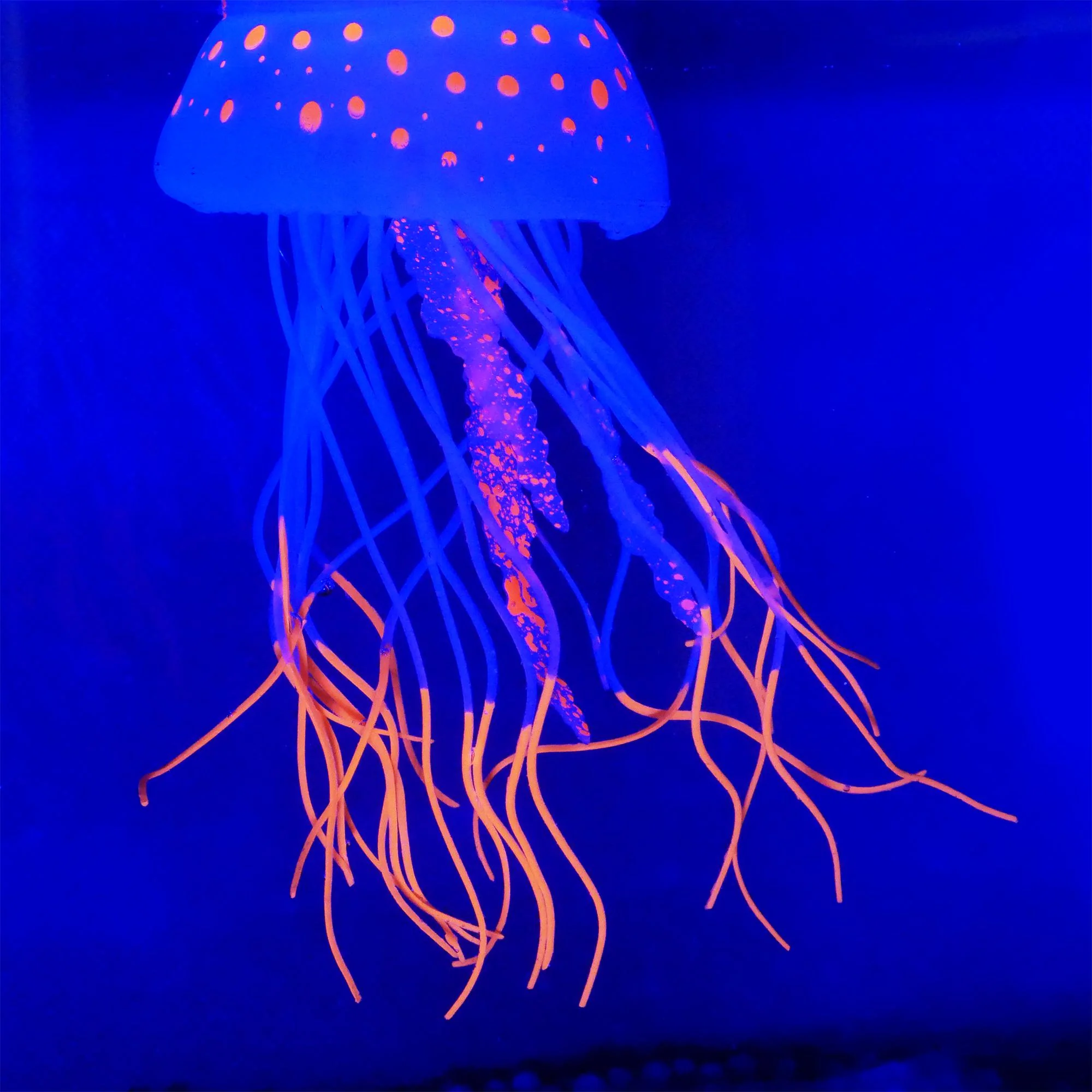 Happy Deko Wham Fluro Spotted Jellyfish Fish Tank Ornament - Image 5