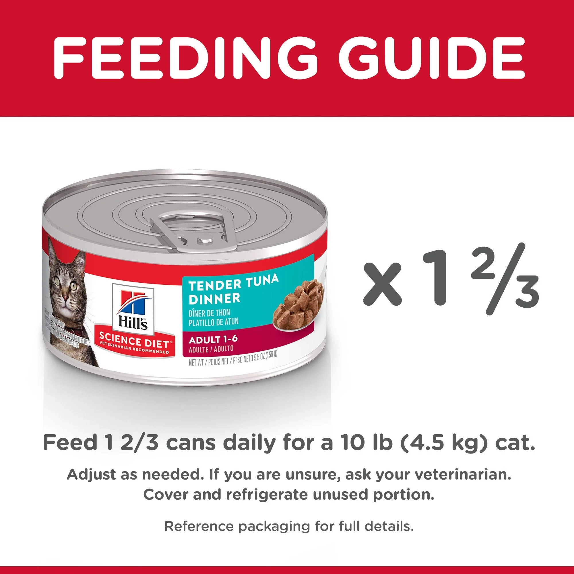 Hills Science Diet Adult Tender Dinners Tuna Canned Cat Food 156g x 24 - Image 7