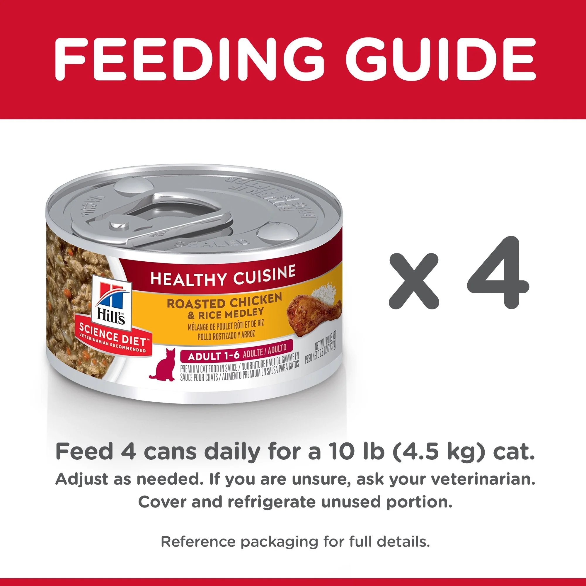 Hills Science Diet Adult Healthy Cuisine Chicken and Rice Medley Canned Cat Food 79g x 24 - Image 6