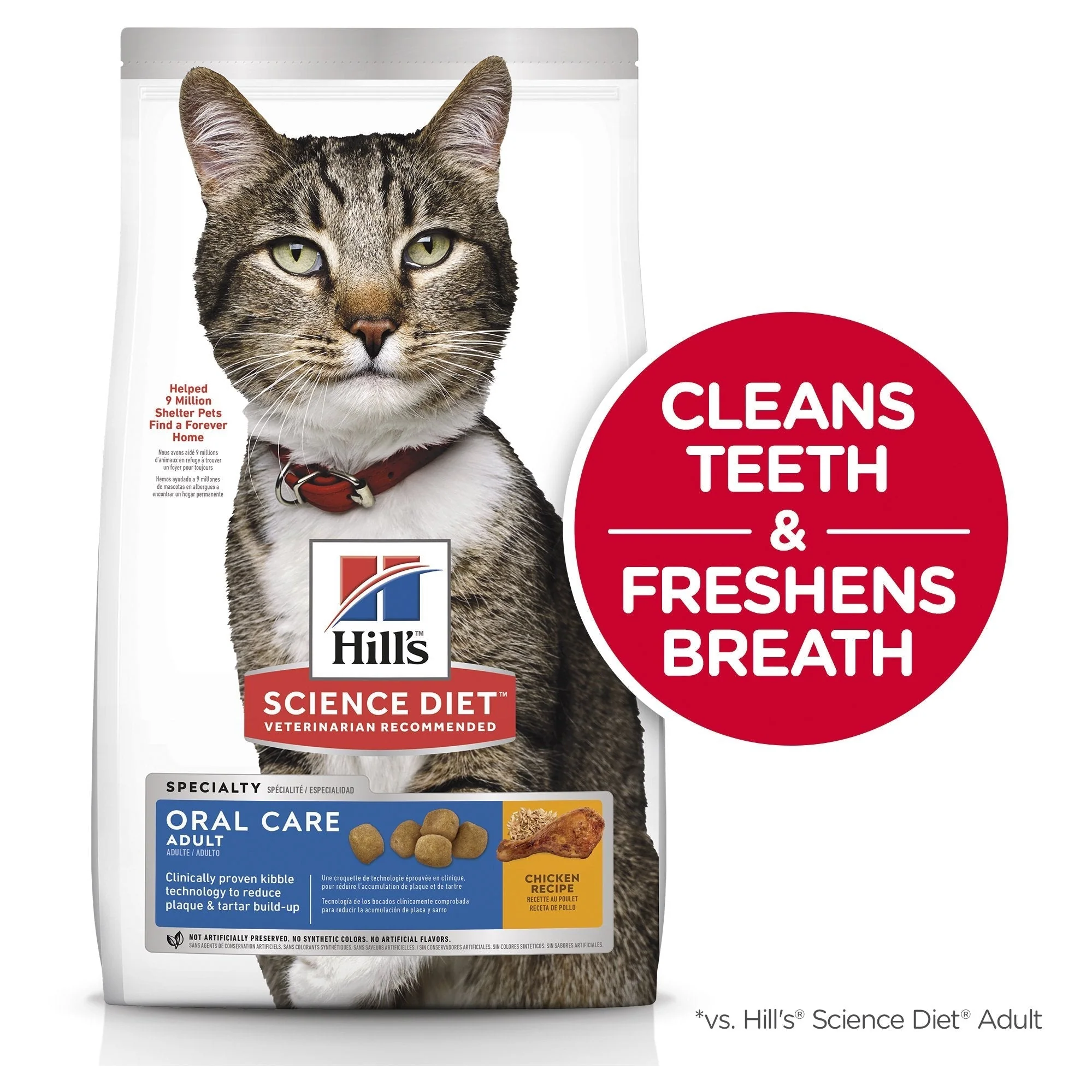 Hills Science Diet Oral Care Adult Dry Cat Food 2kg - Image 9