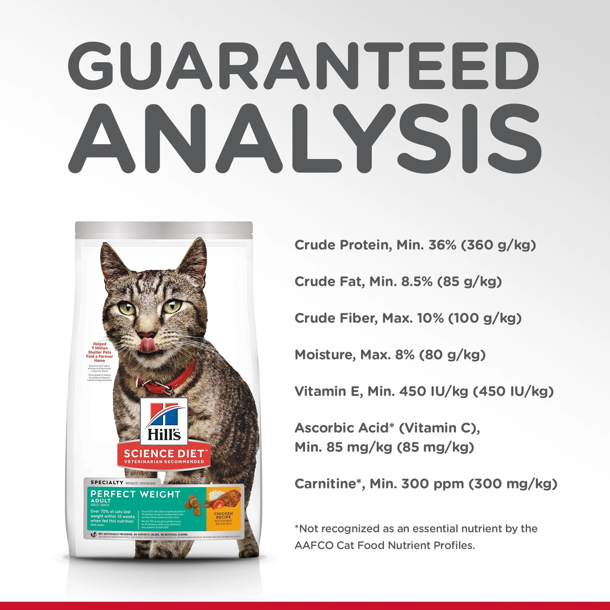Hills Science Diet Perfect Weight Adult Dry Cat Food 1.3kg - Image 9