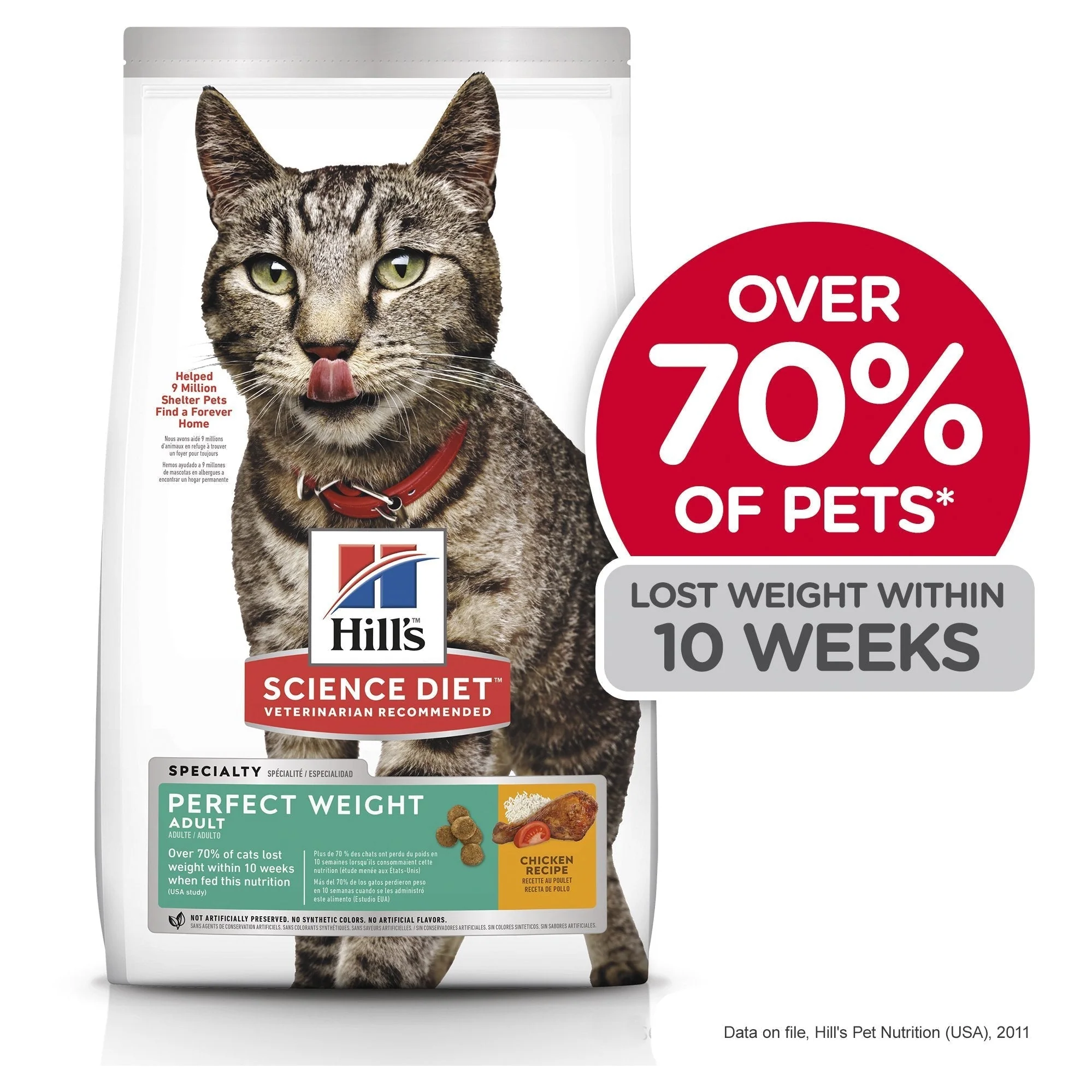 Hills Science Diet Perfect Weight Adult Dry Cat Food 3.17kg - Image 10