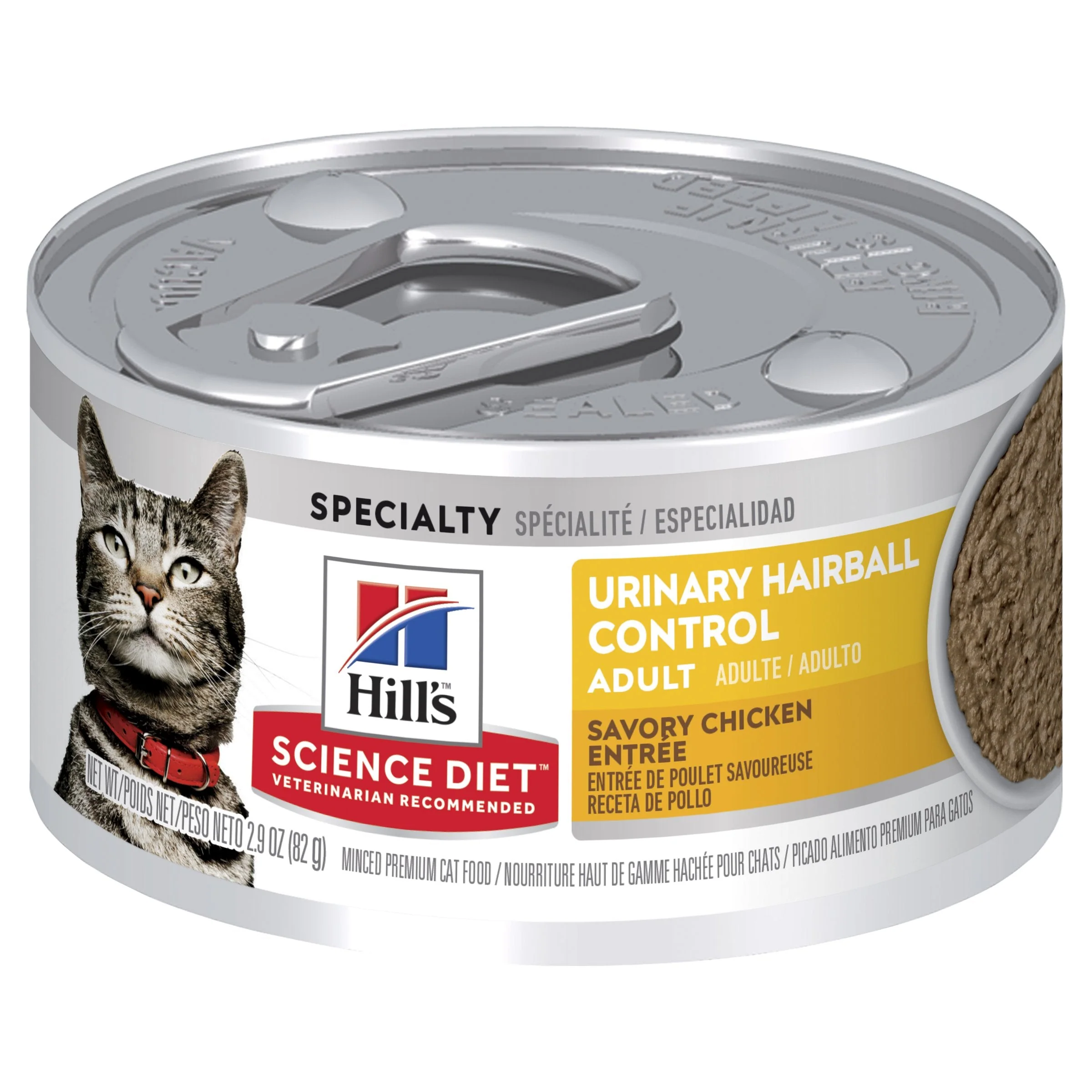 Hills Science Diet Urinary Hairball Control Adult Canned Cat Food 82g x 24 - Image 2