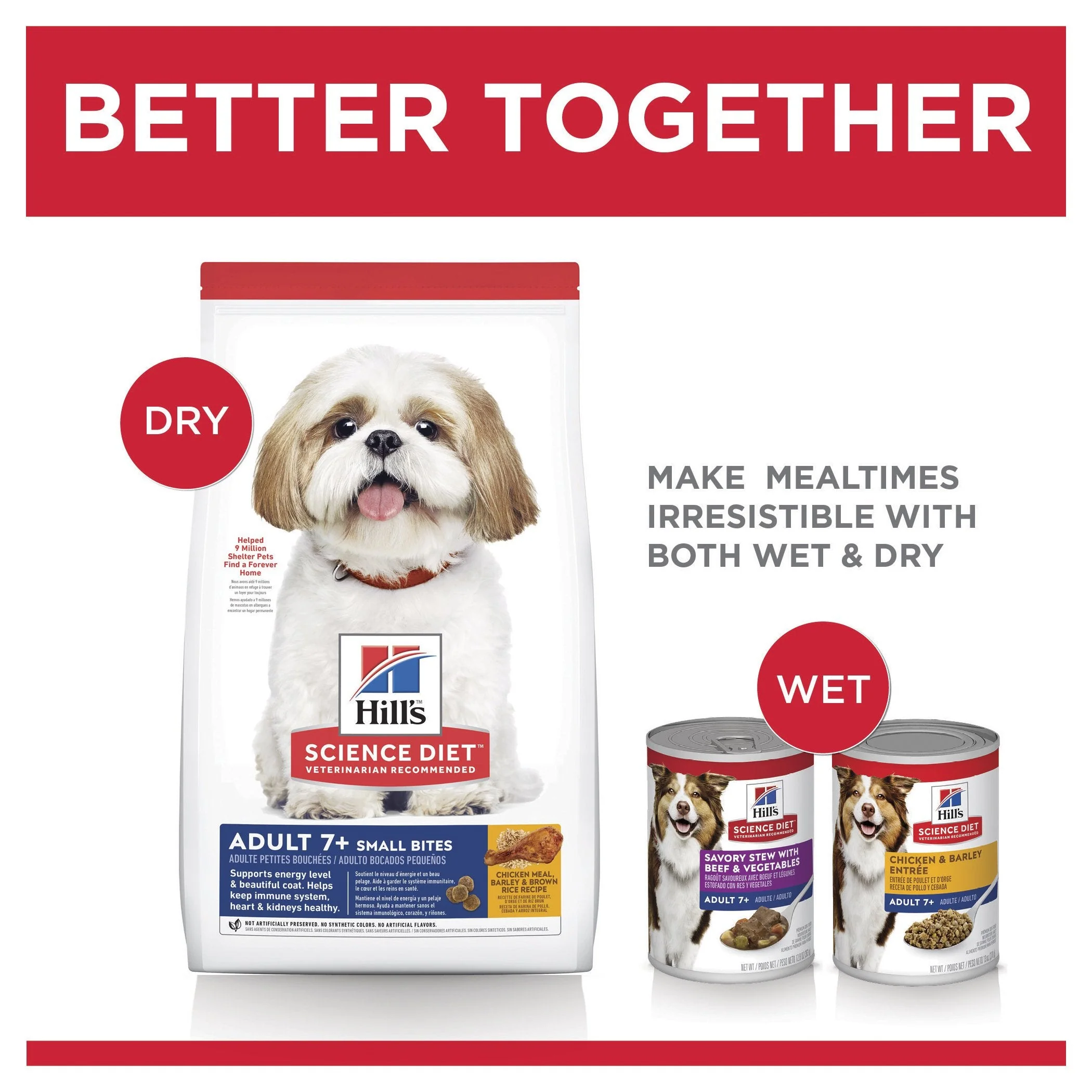 Hills Science Diet Senior Adult 7+ Small Bites Dry Dog Food 2kg - Image 6
