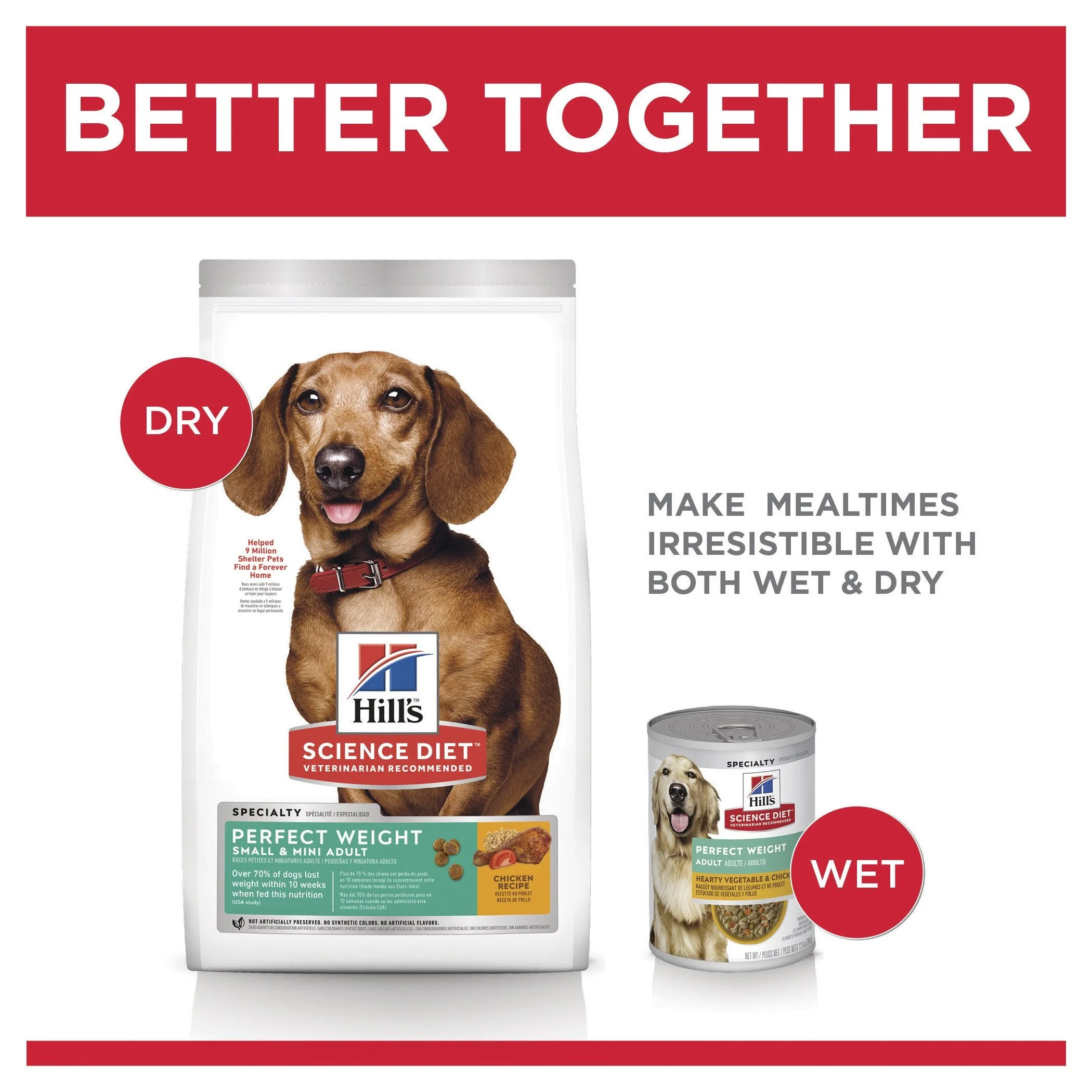 Hills Science Diet Perfect Weight Small and Mini Adult Dry Dog Food 1.8kg - Image 6