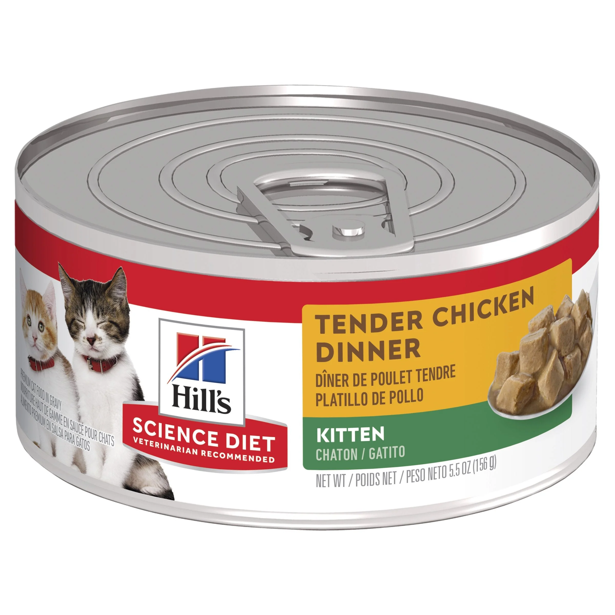 Hills Science Diet Kitten Tender Dinners Chicken Canned Cat Food 156g x 24 - Image 2