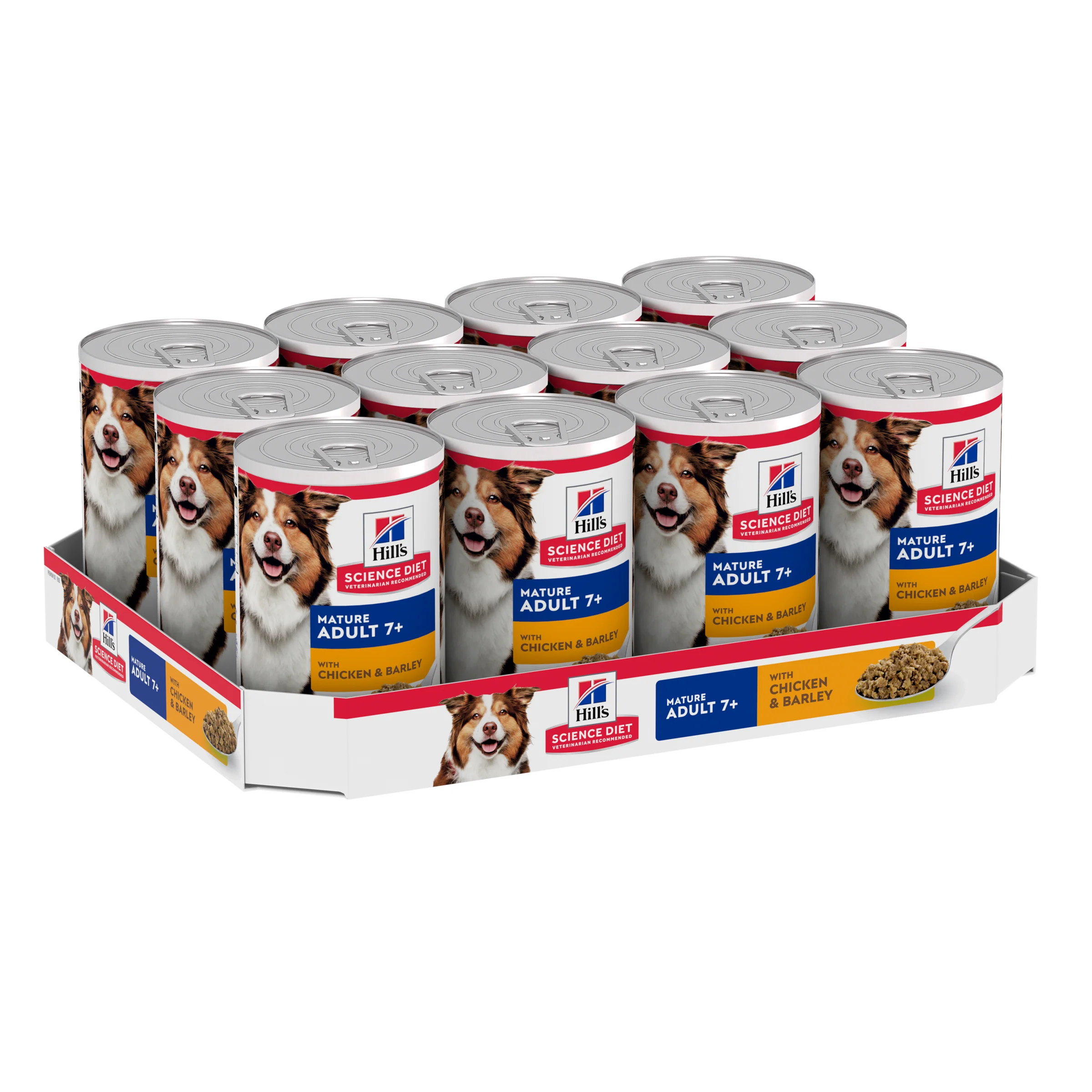 Hills Science Diet Adult 7+ Chicken and Barley Canned Dog Food 370g x 12 - Image 3