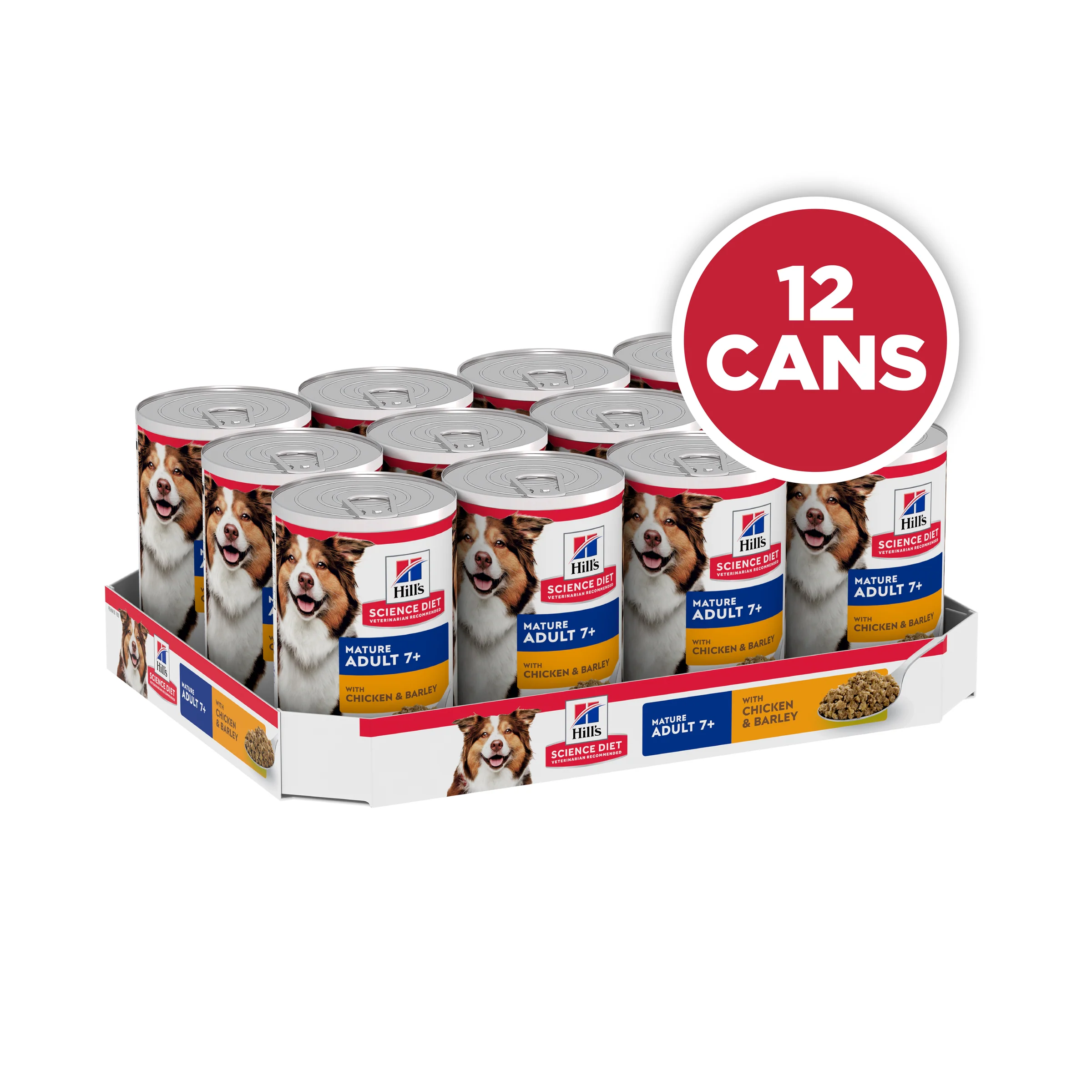 Hills Science Diet Adult 7+ Chicken and Barley Canned Dog Food 370g x 12 - Image 4