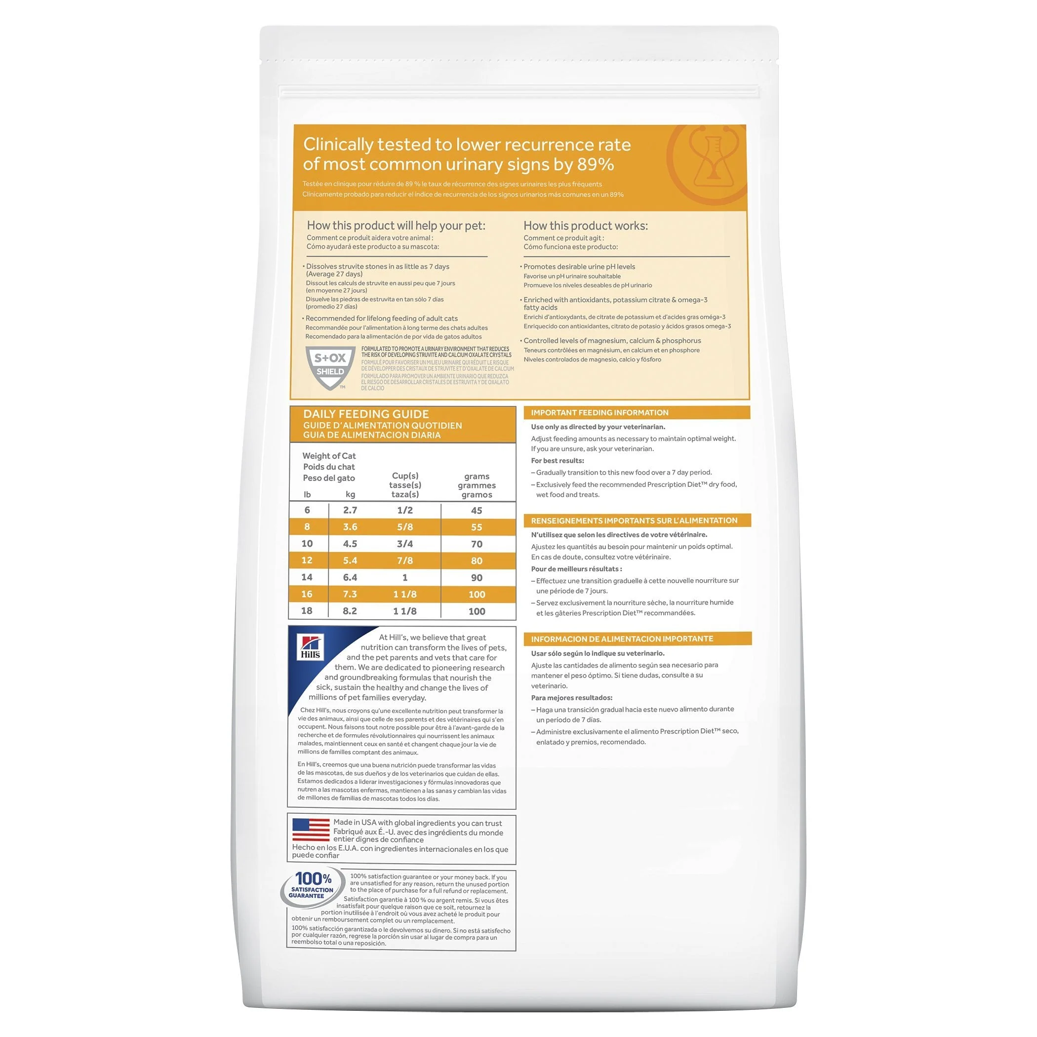 Hills Prescription Diet Cat c/d Multicare Urinary Care Dry Food 1.5kg - Image 2