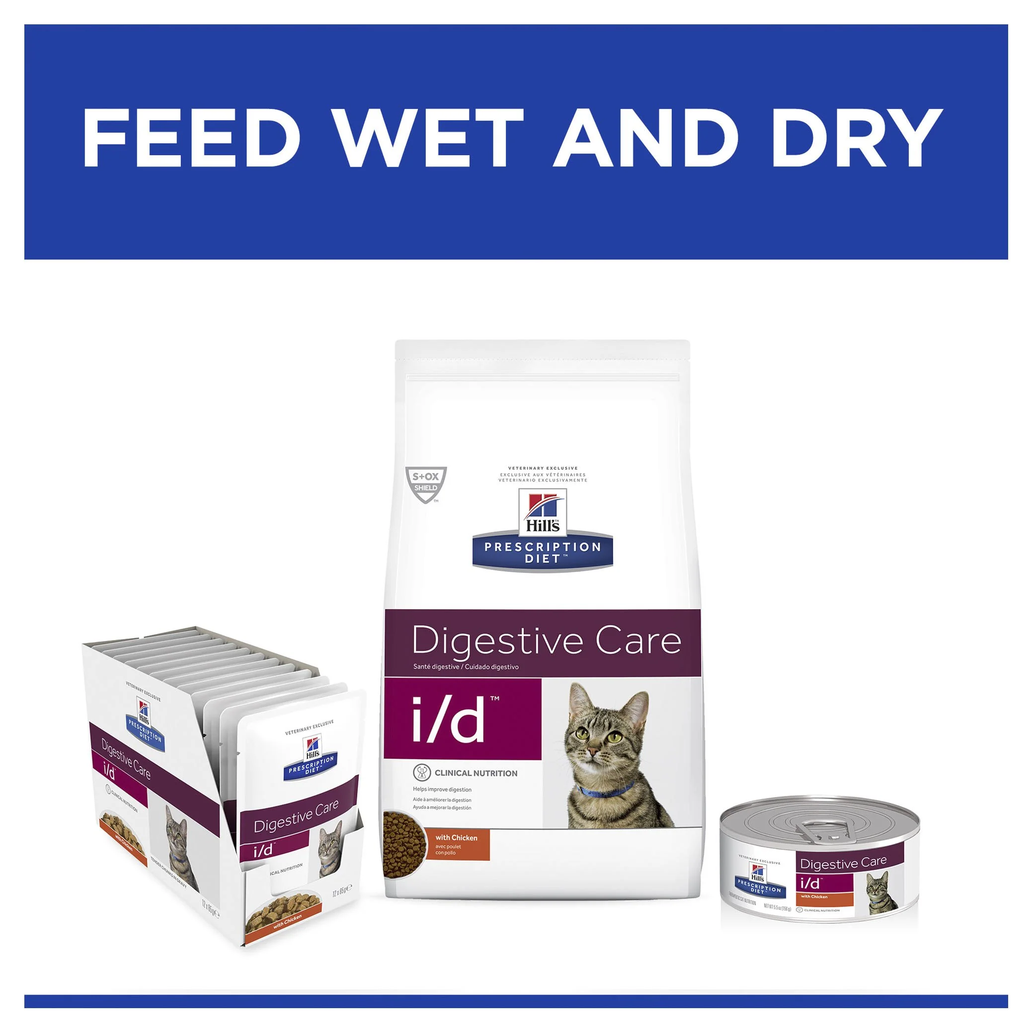 Hills Prescription Diet Cat i/d Digestive Care Chicken Wet Food 156g - Image 3
