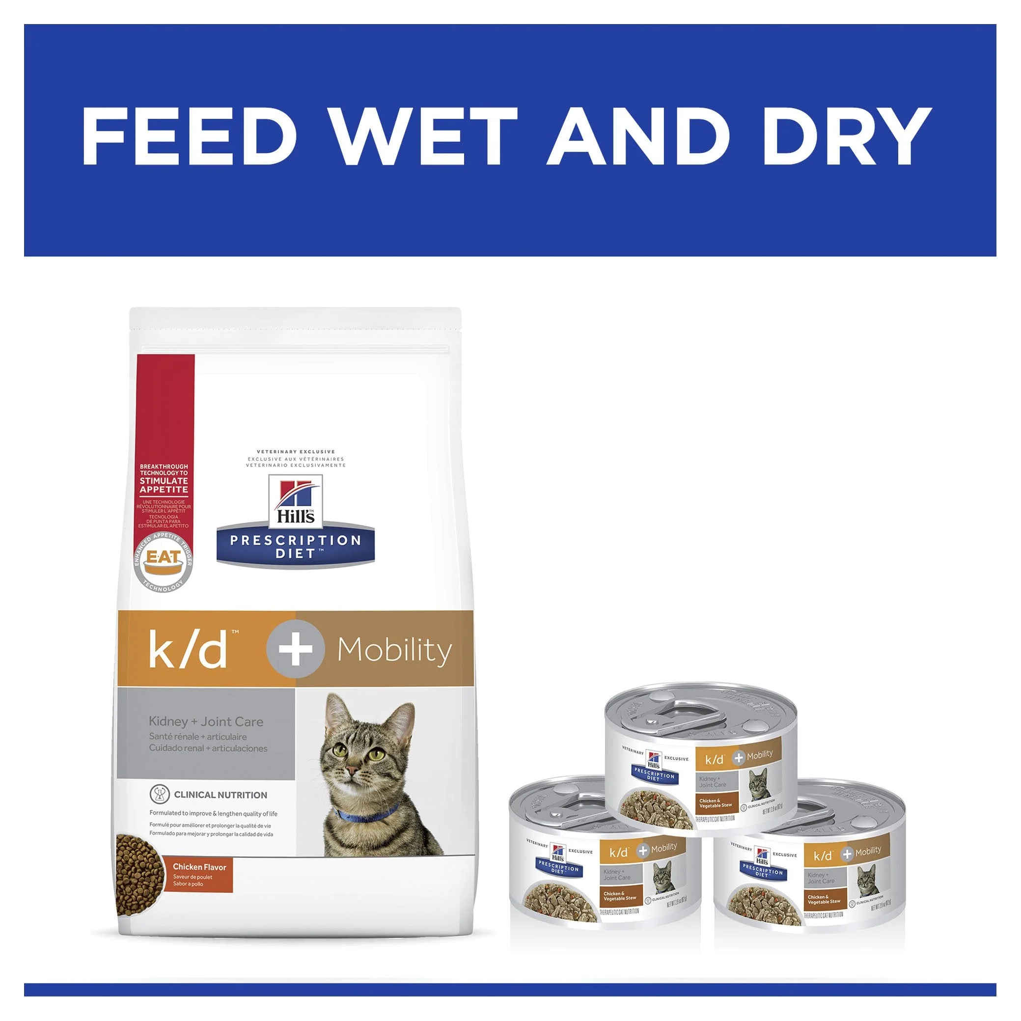 Hills Prescription Diet Cat k/d Kidney Care + Mobility Dry Food 2.88kg - Image 4