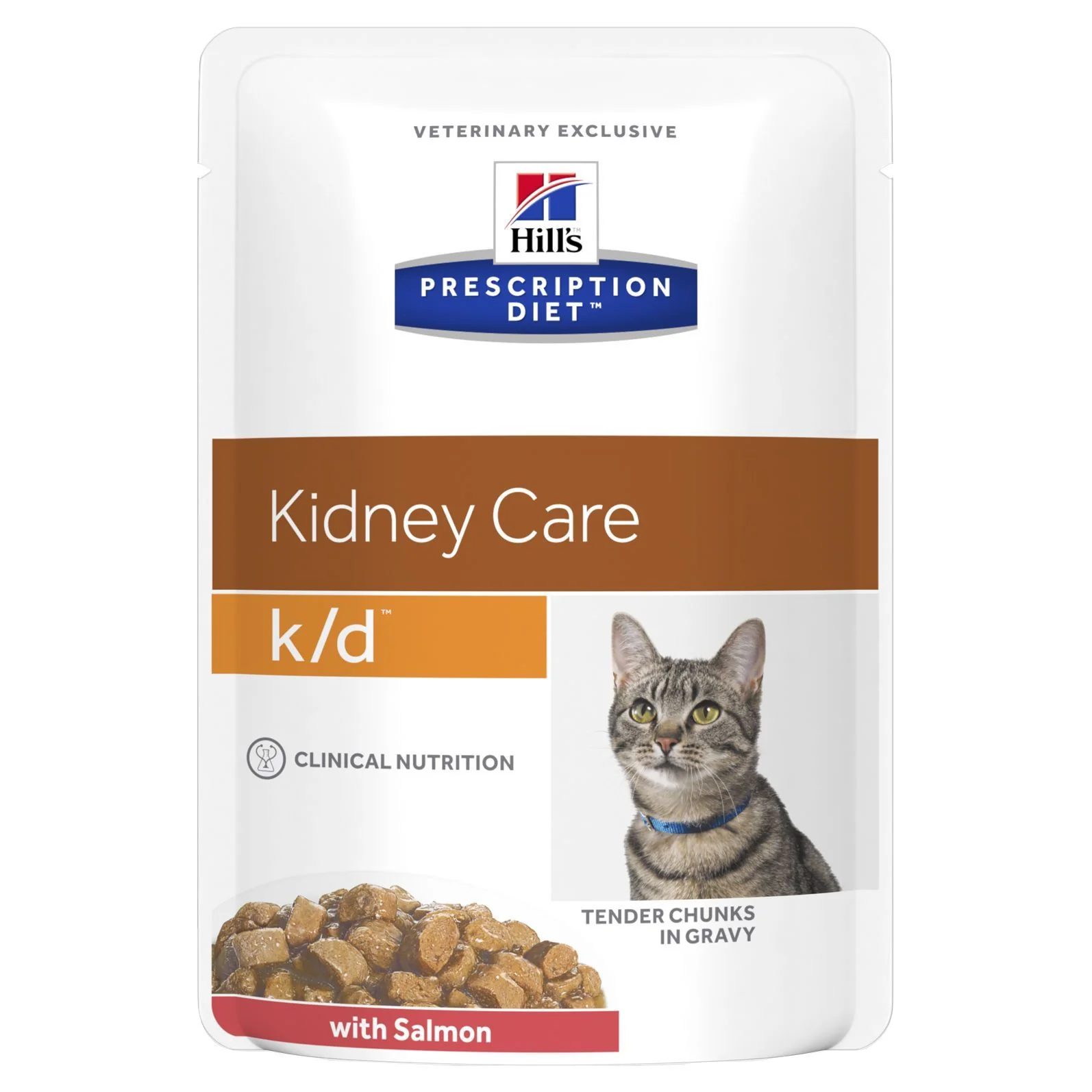 Hills Prescription Diet Cat k/d Kidney Care Salmon Wet Food Pouches 85g x 12 - Image 2