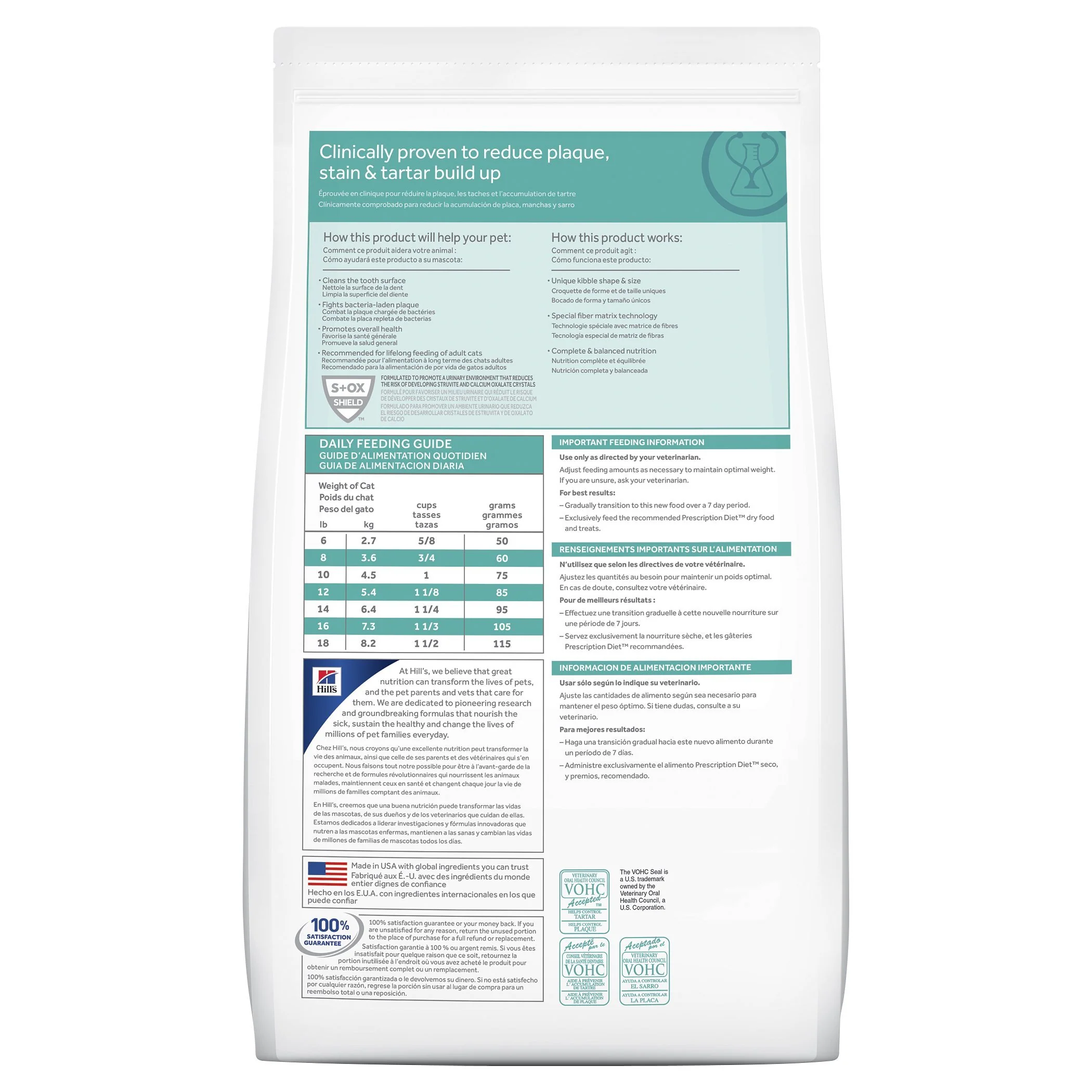 Hills Prescription Diet Cat t/d Dental Care Dry Food 3kg - Image 2