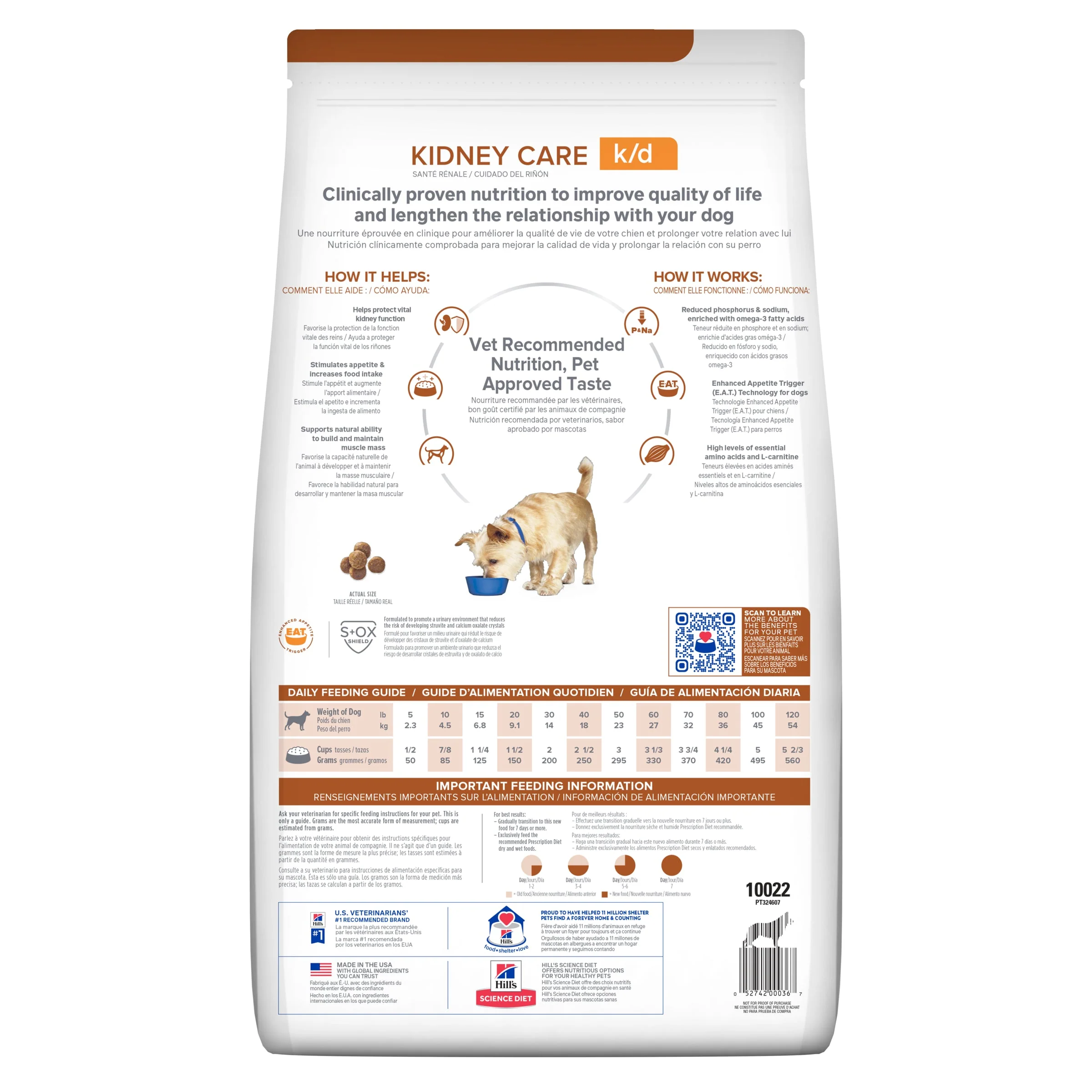 Hills Prescription Diet Dog k/d Kidney Care Dry Food 7.98kg - Image 2