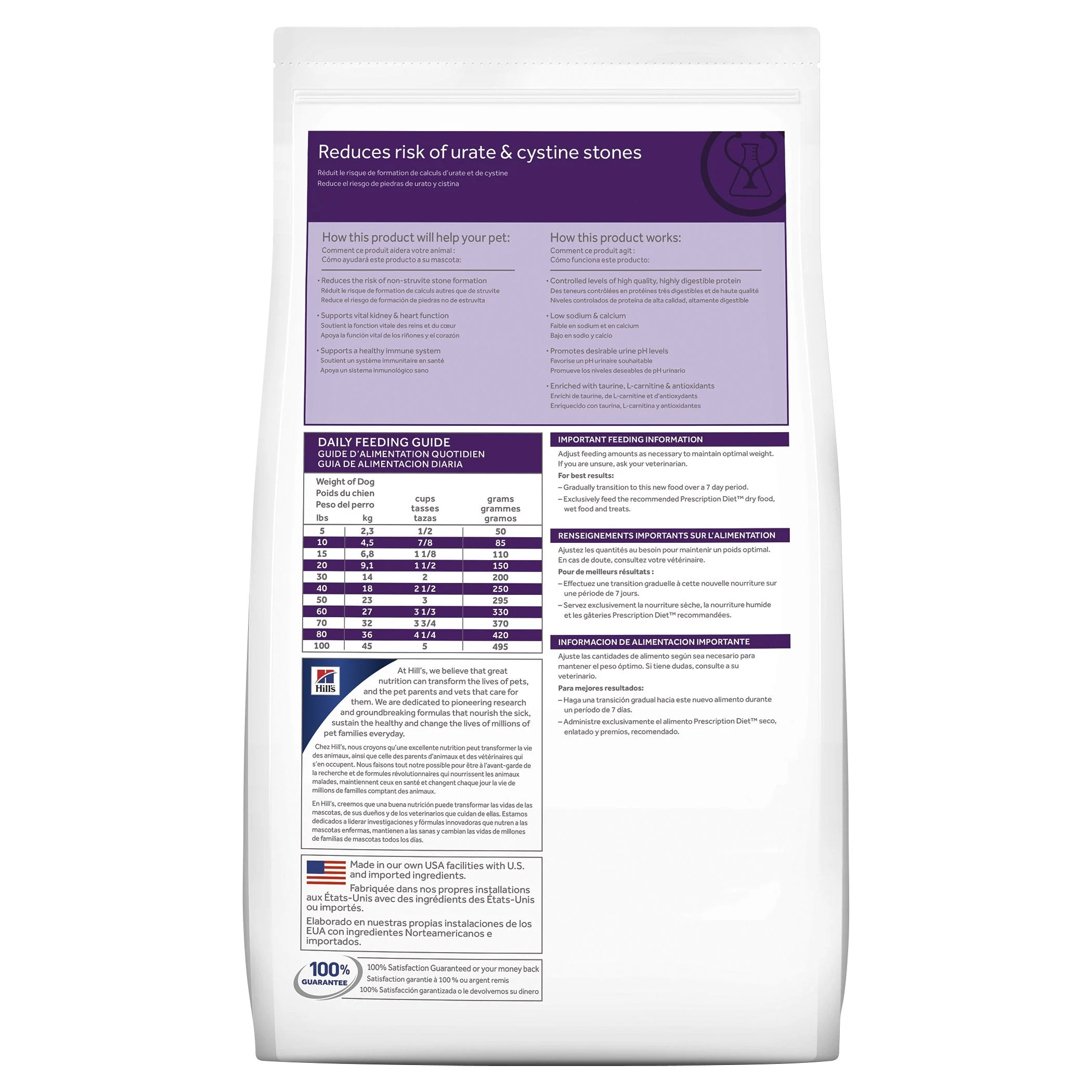 Hills Prescription Diet Dog u/d Urinary Care Dry Food 3.85kg - Image 2