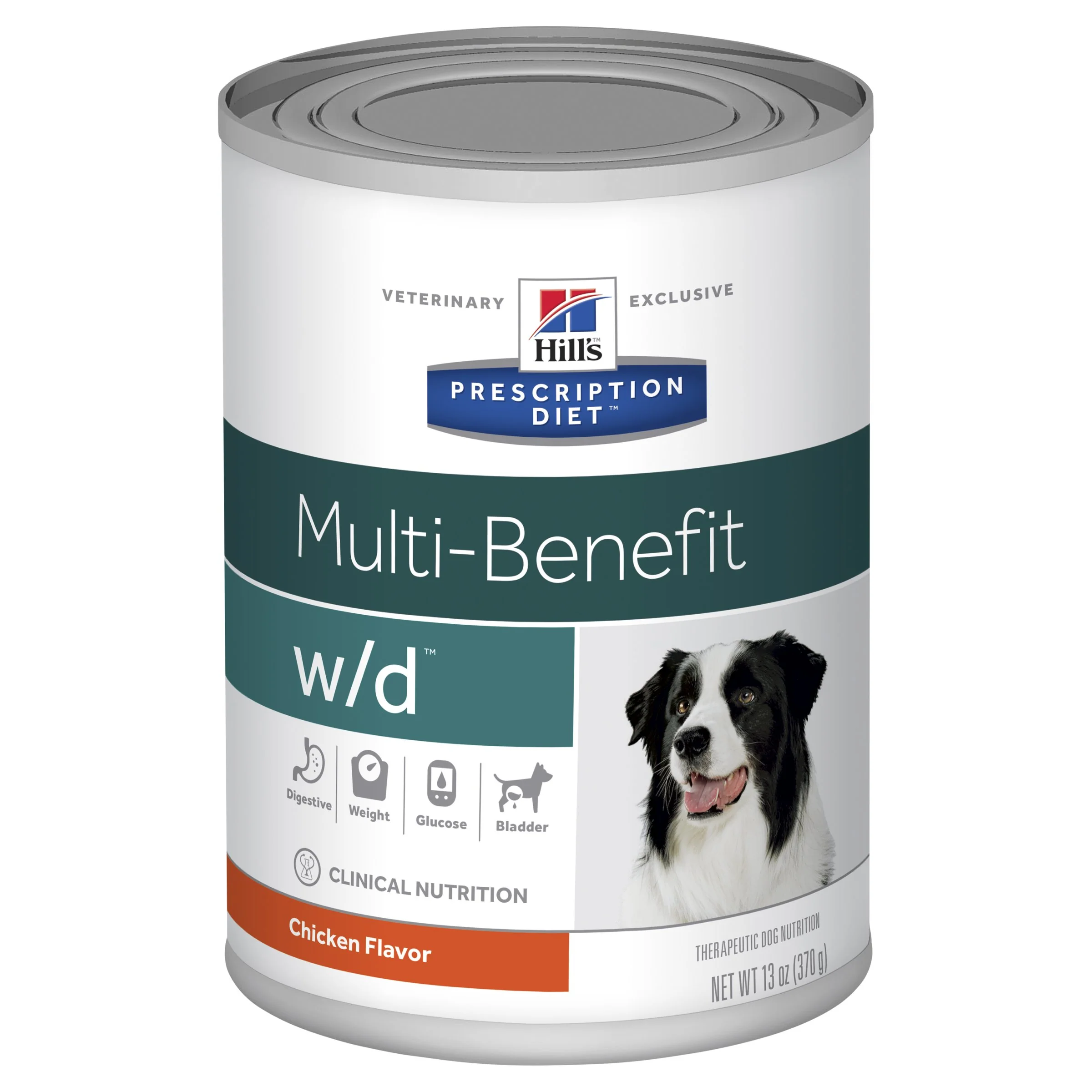 Hills Prescription Diet Dog w/d Multi-Benefit Chicken Wet Food 370g x 12 - Image 2