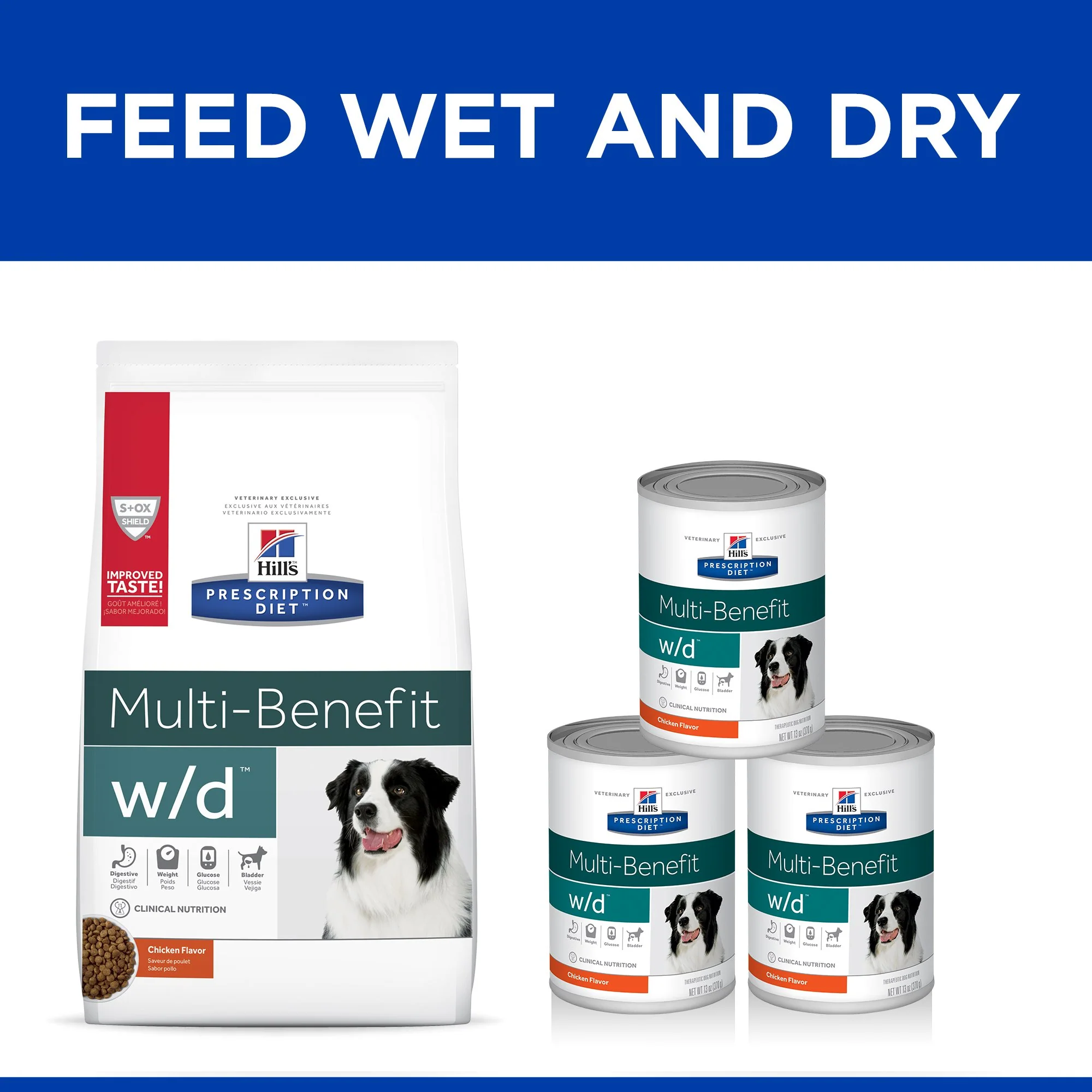 Hills Prescription Diet Dog w/d Multi-Benefit Chicken Wet Food 370g x 12 - Image 5