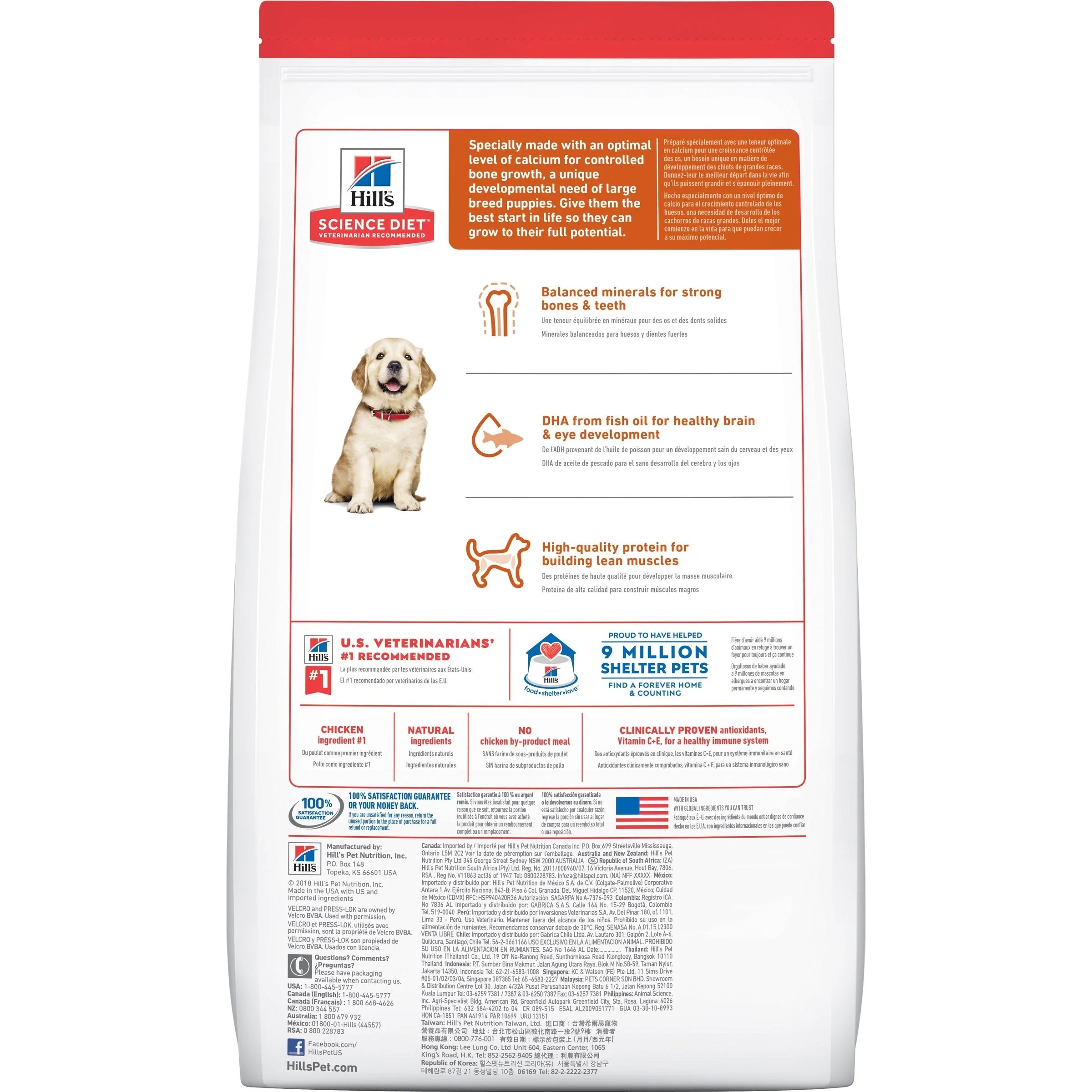 Hills Science Diet Puppy Large Breed Dry Dog Food 12kg - Image 2