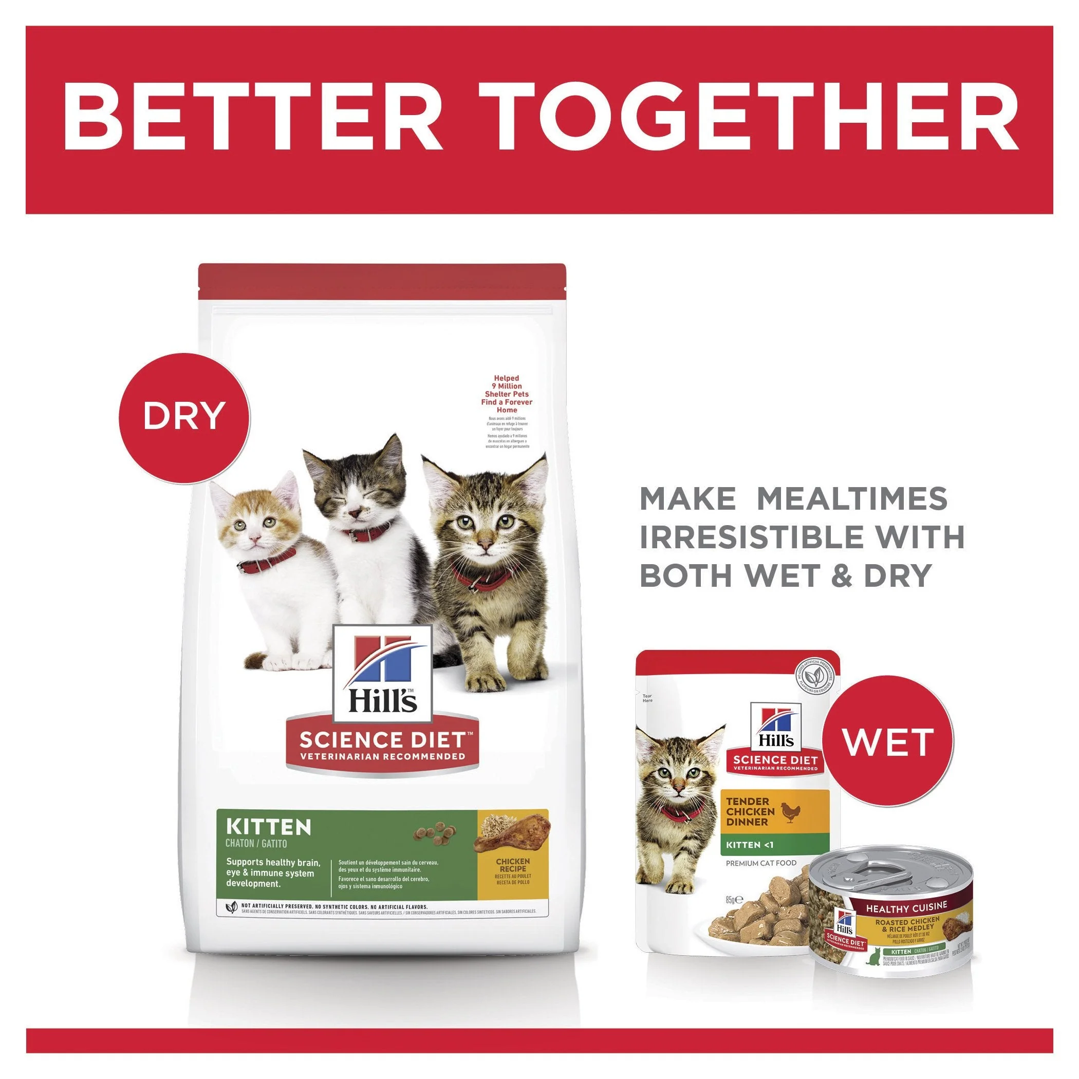 Hills Science Diet Kitten Dry Cat Food 1.58kg - Image 6