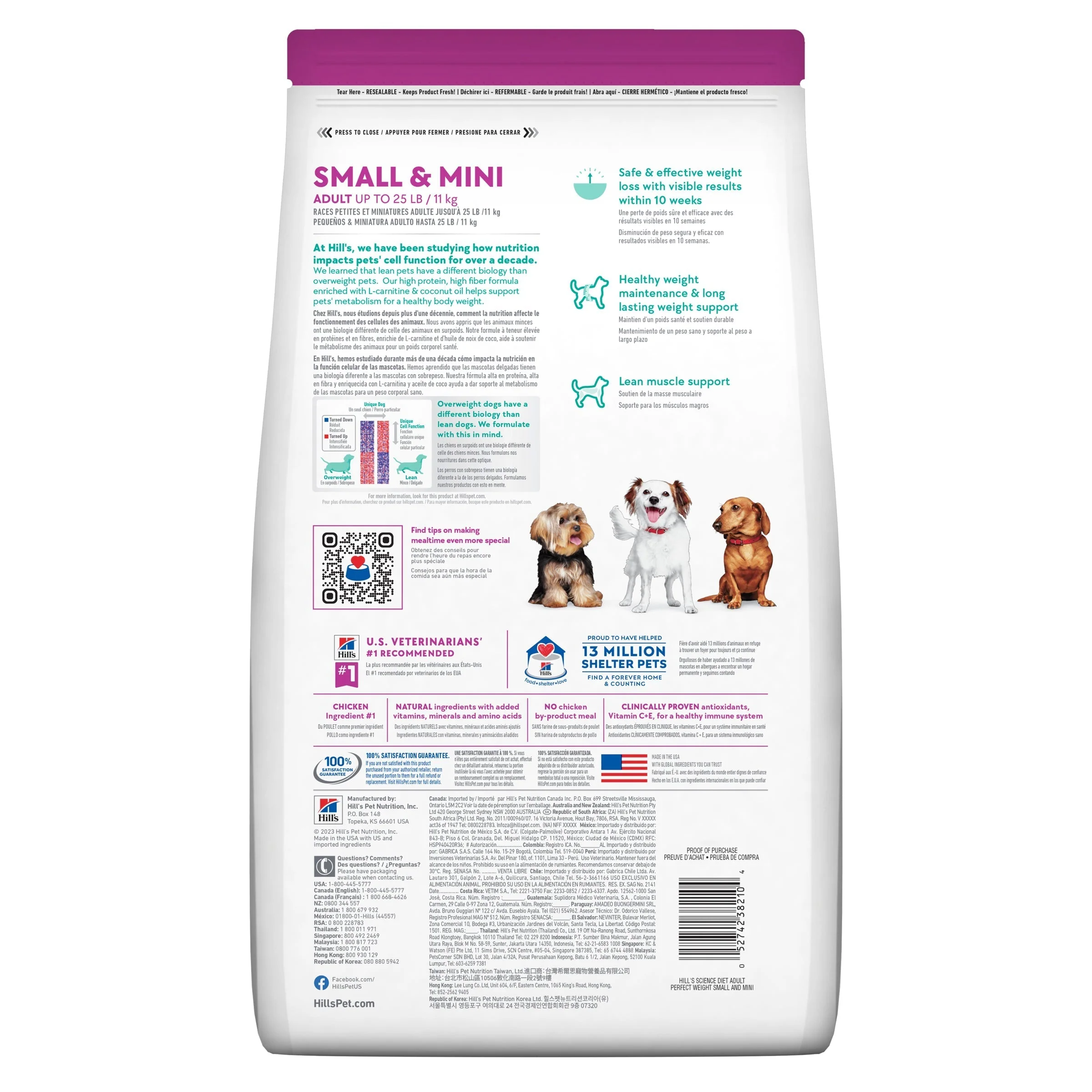 Hills Science Diet Perfect Weight Small and Mini Adult Dog Dry Food 5.67kg - Image 2
