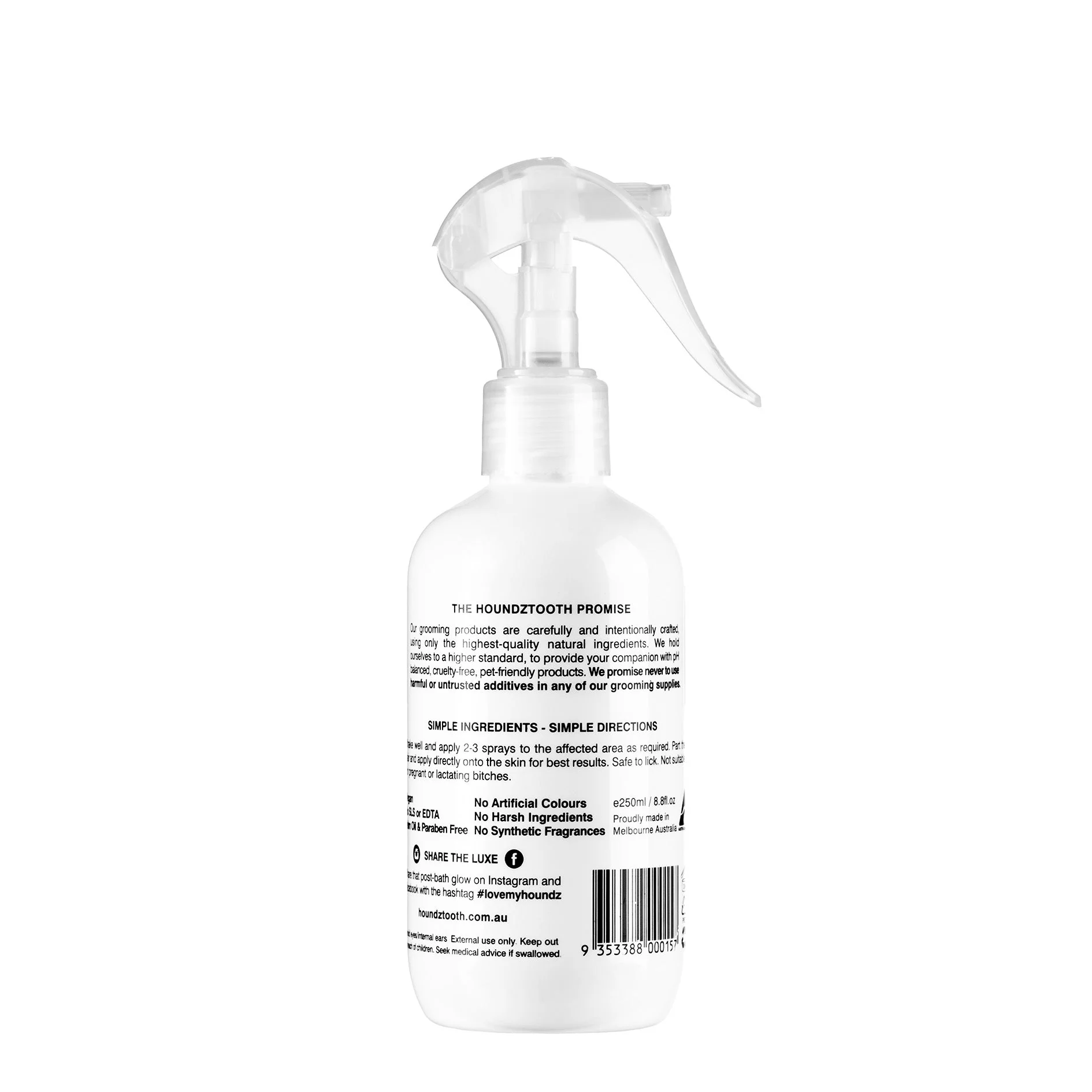 Houndztooth Cocos Blend No.4 Rescue and Relief Spray 250ml - Image 2
