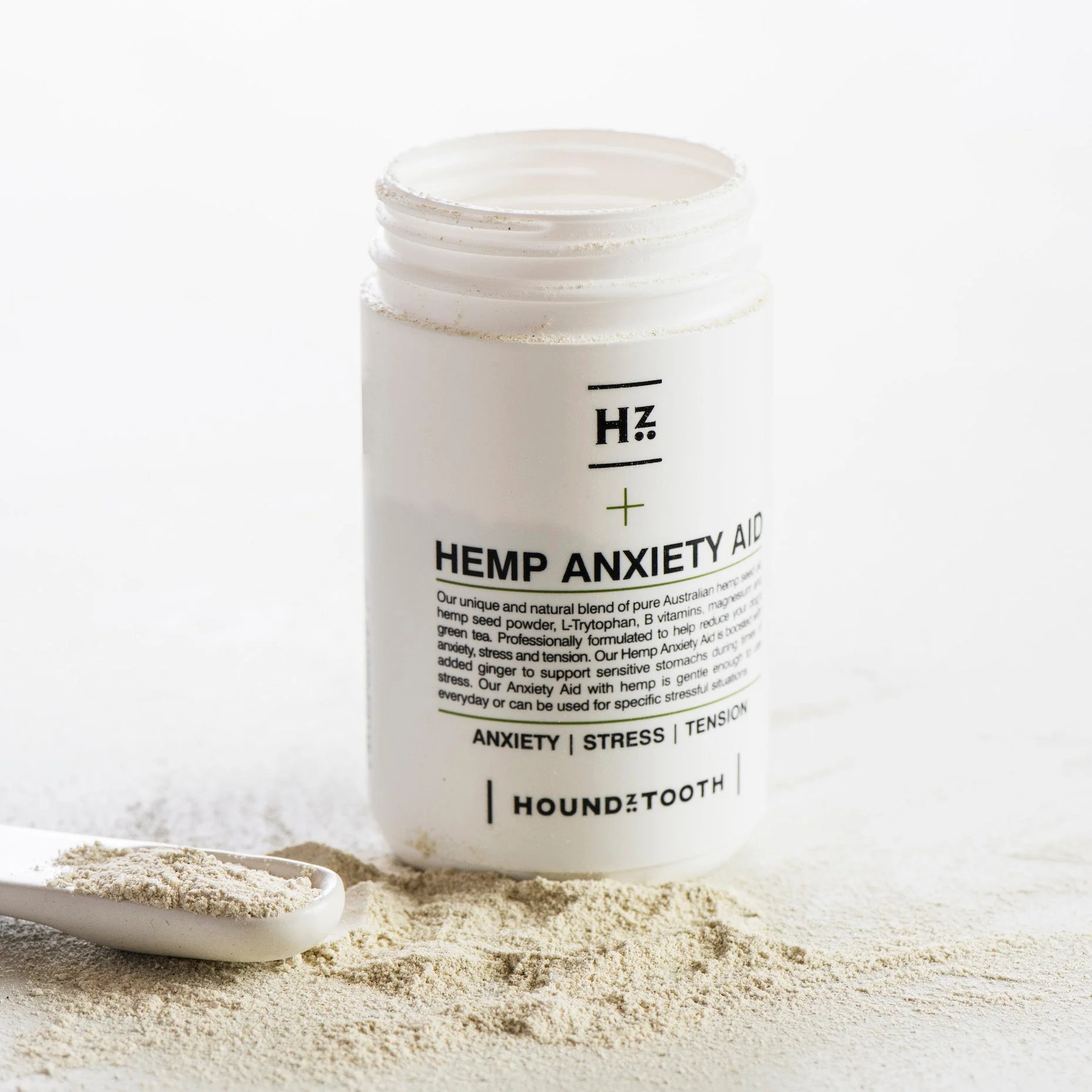 Houndztooth Hemp Anxiety Aid Health Supplement 200g - Image 4