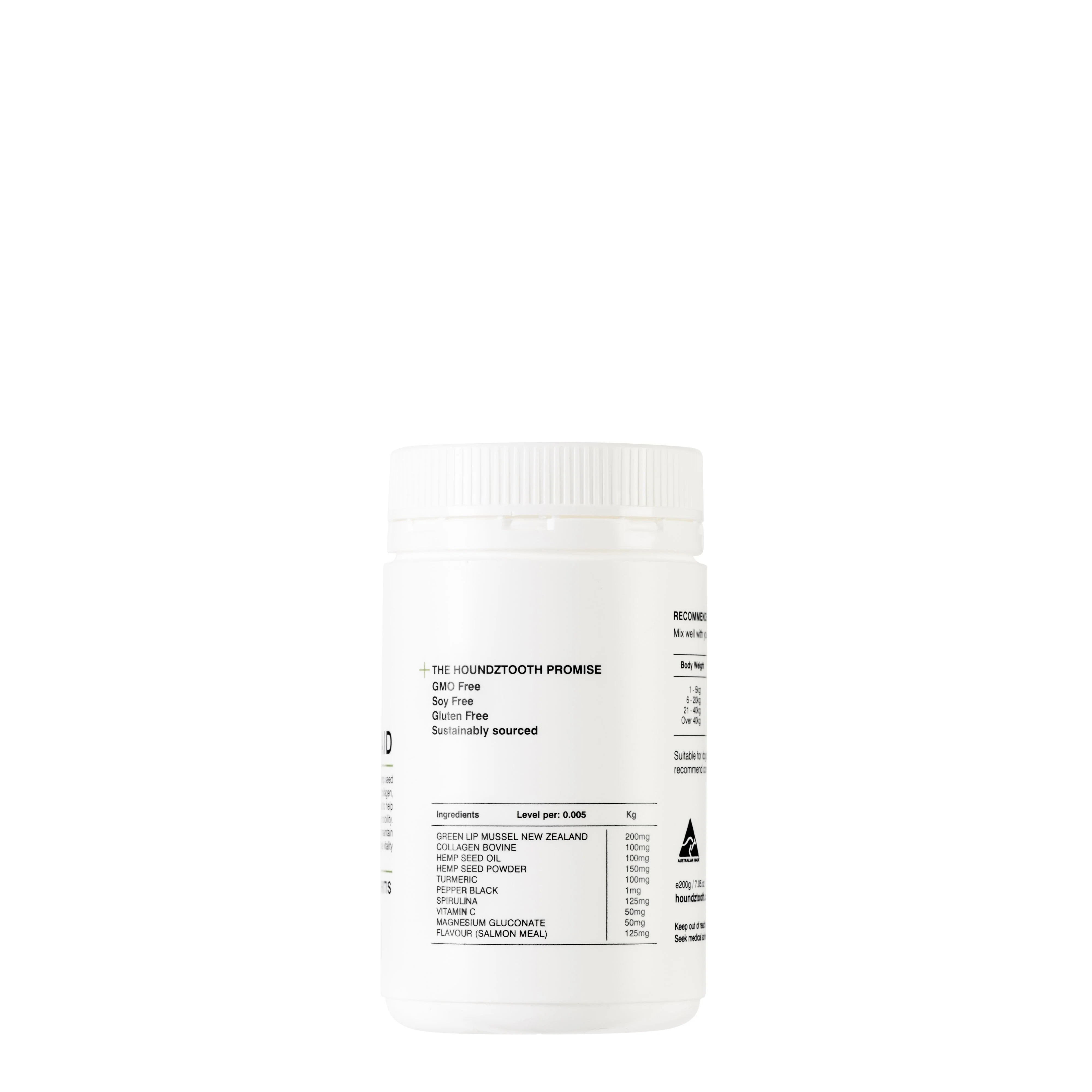 Houndztooth Hemp Mobility Aid Health Supplement 200g - Image 2