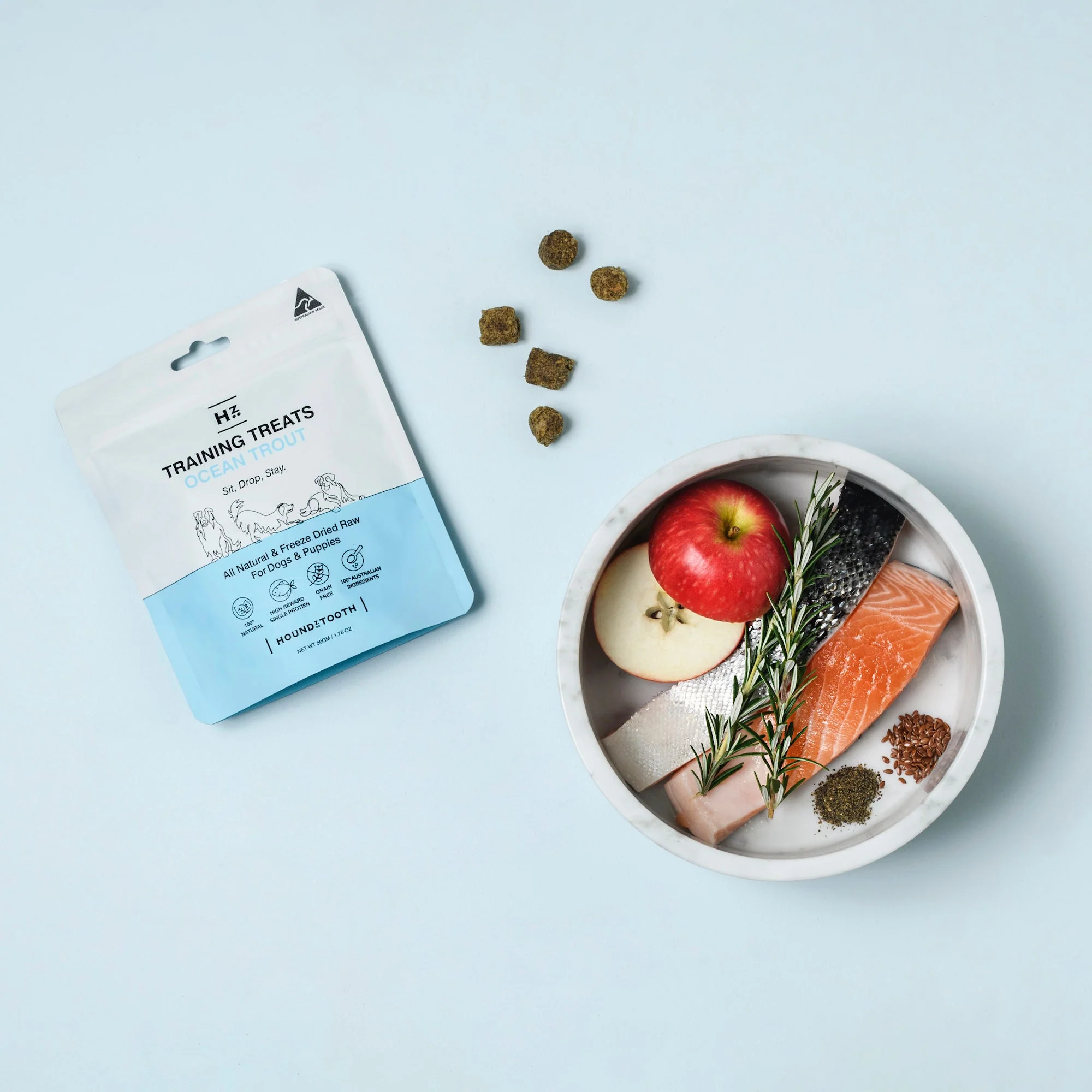 Houndztooth Training Treats Ocean Trout 50g - Image 3