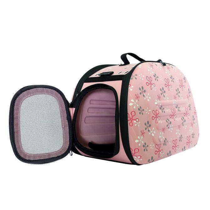 Ibiyaya Collapsible Pet Shoulder Carrier Tuscany Pink - Image 3